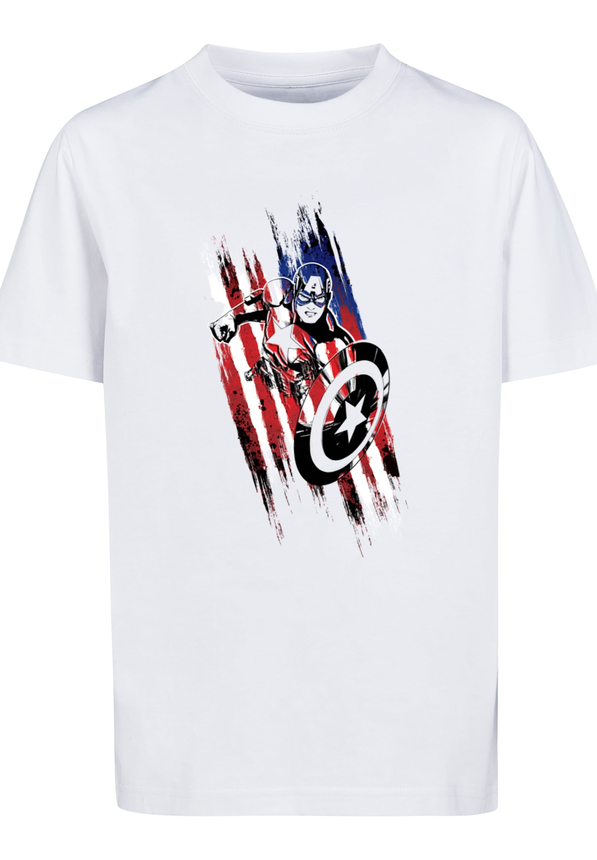 F4NT4STIC T-Shirt »T-Shirt \'Marvel Avengers Captain America Streaks\'«, Unisex  Kinder,Premium Merch,Jungen,Mädchen,Logo Print bestellen | BAUR