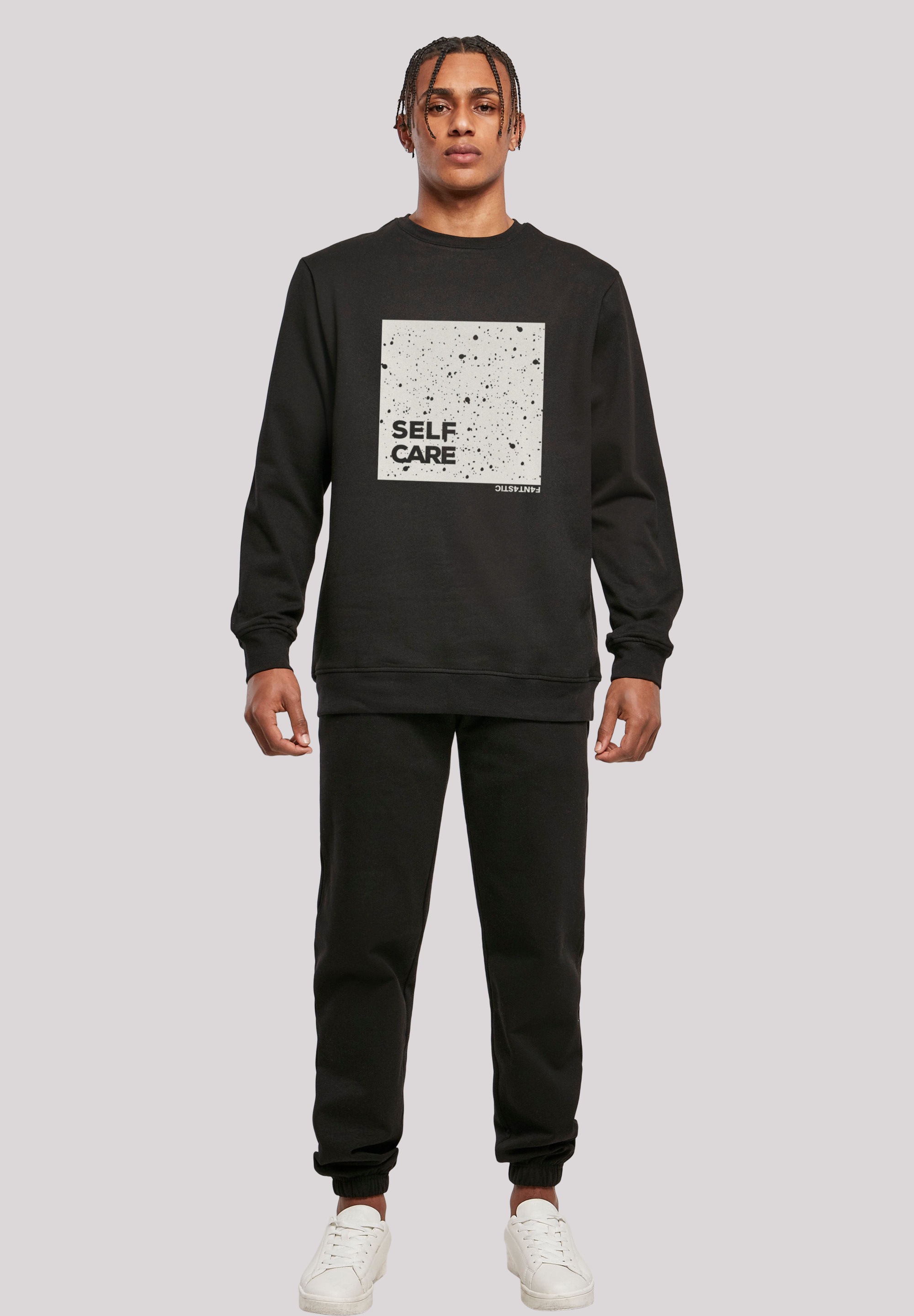 F4NT4STIC Kapuzenpullover »SELF CARE CREWNECK«, Print