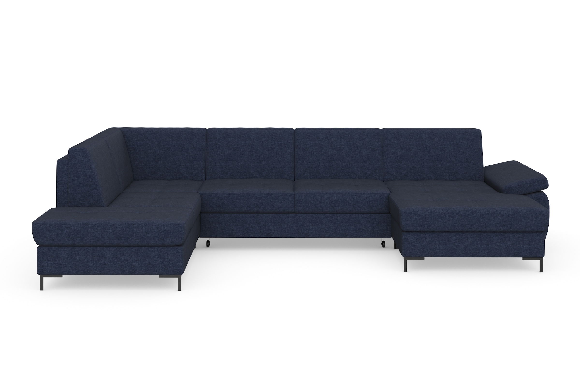 DOMO collection Wohnlandschaft »Capelo U-Form«, mit Armteilverstellung, wahlweise mit Bettfunktion, Federkern