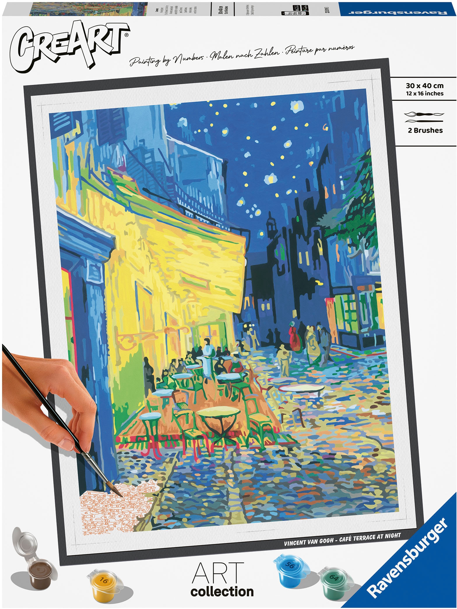 Ravensburger Malen nach Zahlen »CreArt, ART Collection, Café Terrace (Van Gogh)«, Made in Europe; FSC® - schützt Wald - weltweit