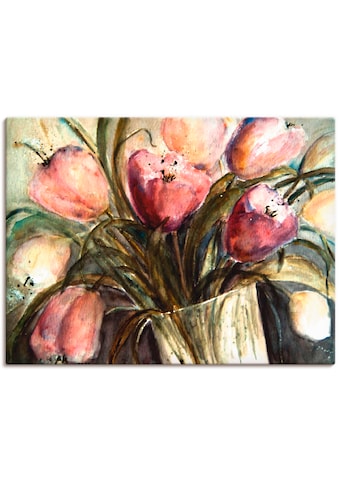 Artland Paveikslas »Lila Tulpen in Vase« Blume...