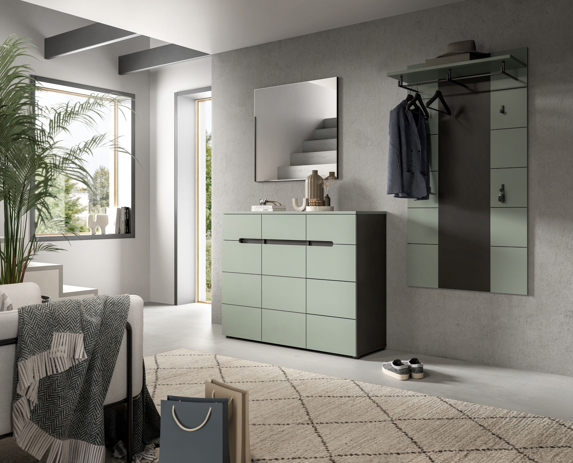 Home affaire Garderoben-Set "REHAT, TOPSELLER, 3-teilig, Breite 215 cm, ind günstig online kaufen