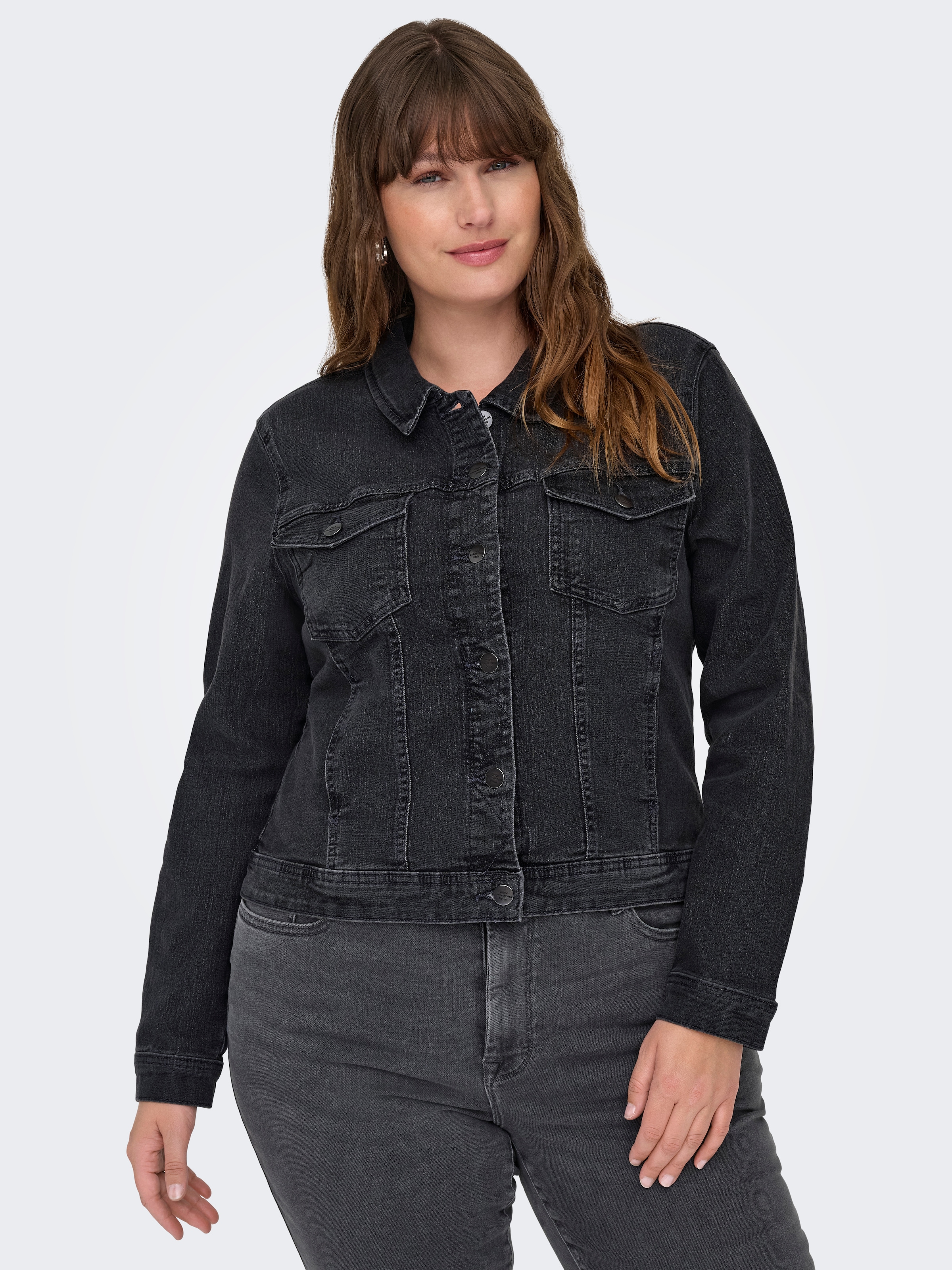 ONLY CARMAKOMA Jeansjacke "CARWESPA LS DGD JACKET DNM" günstig online kaufen