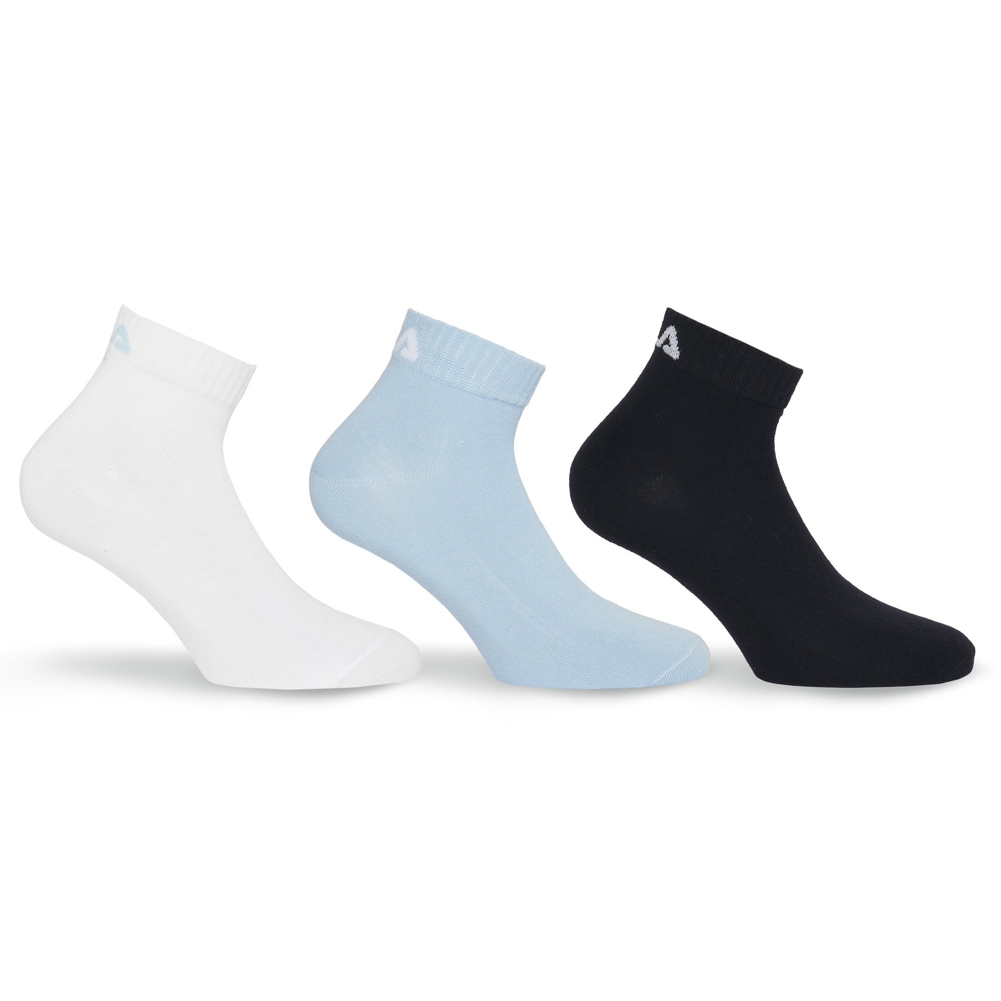 Fila 1100000002199 "UNISEX INVISIBLE PLAIN SOCKS" 3 Stk. tlg. mit Logostickerei