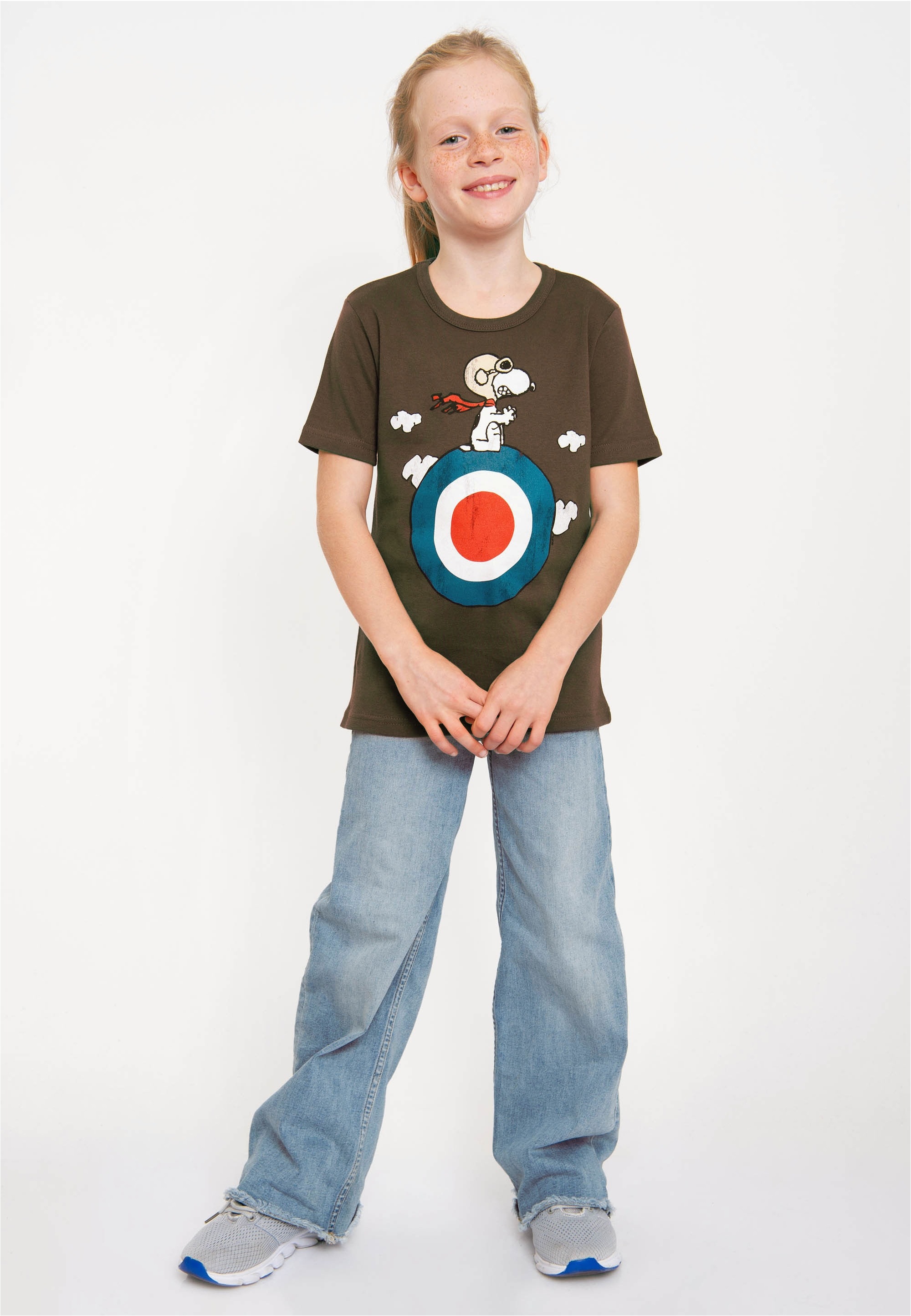 LOGOSHIRT T-Shirt »Snoopy - Target«, mit lizenziertem Originaldesign