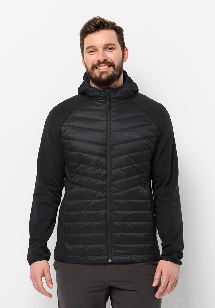 Jack Wolfskin Hybridjacke "ROUTEBURN PRO HYBRID M", mit Kapuze