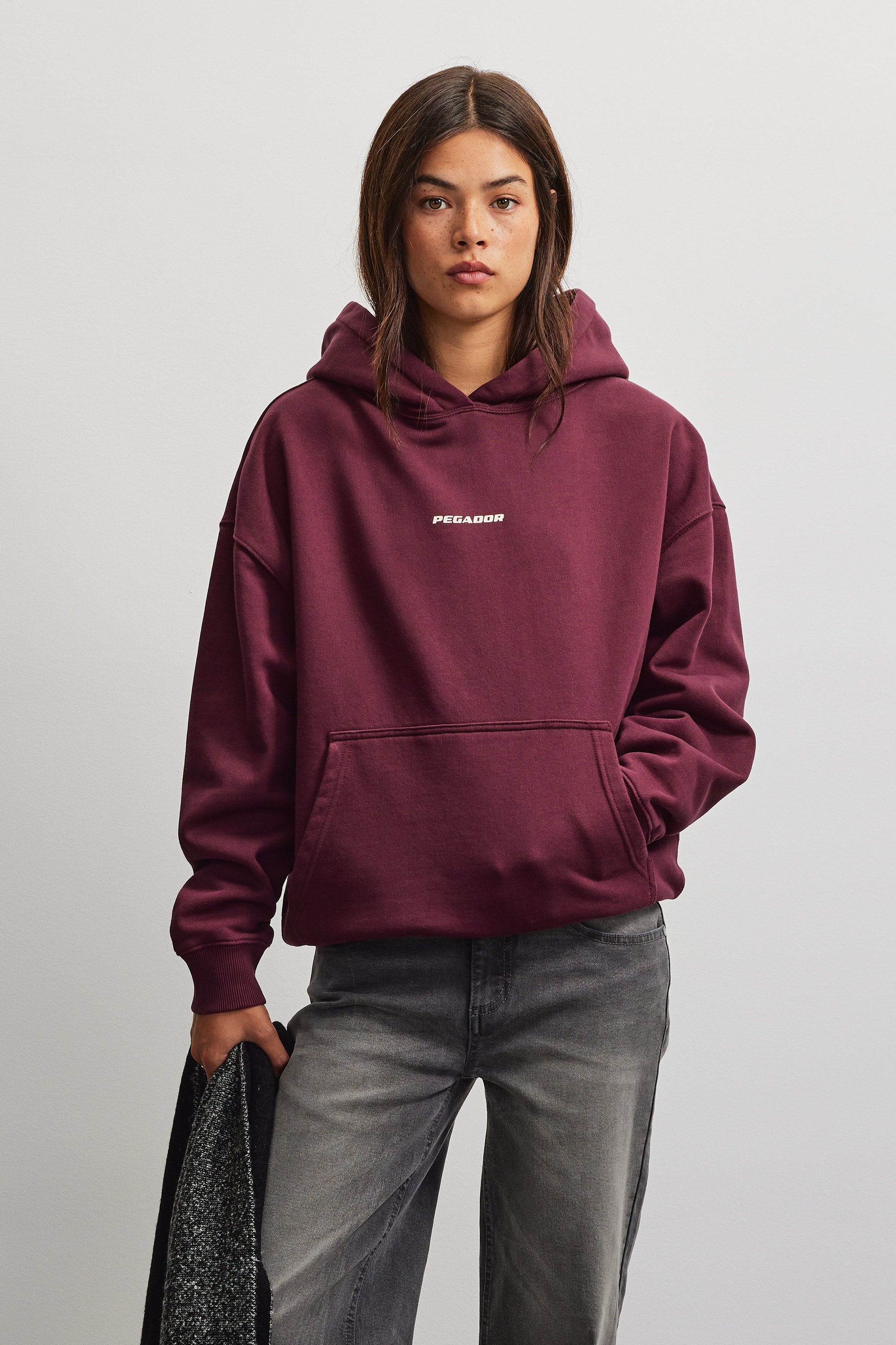 PEGADOR Kapuzensweatshirt "ATNA LOGO OVERSIZED HOODIE", Baumwollmischung, oversize