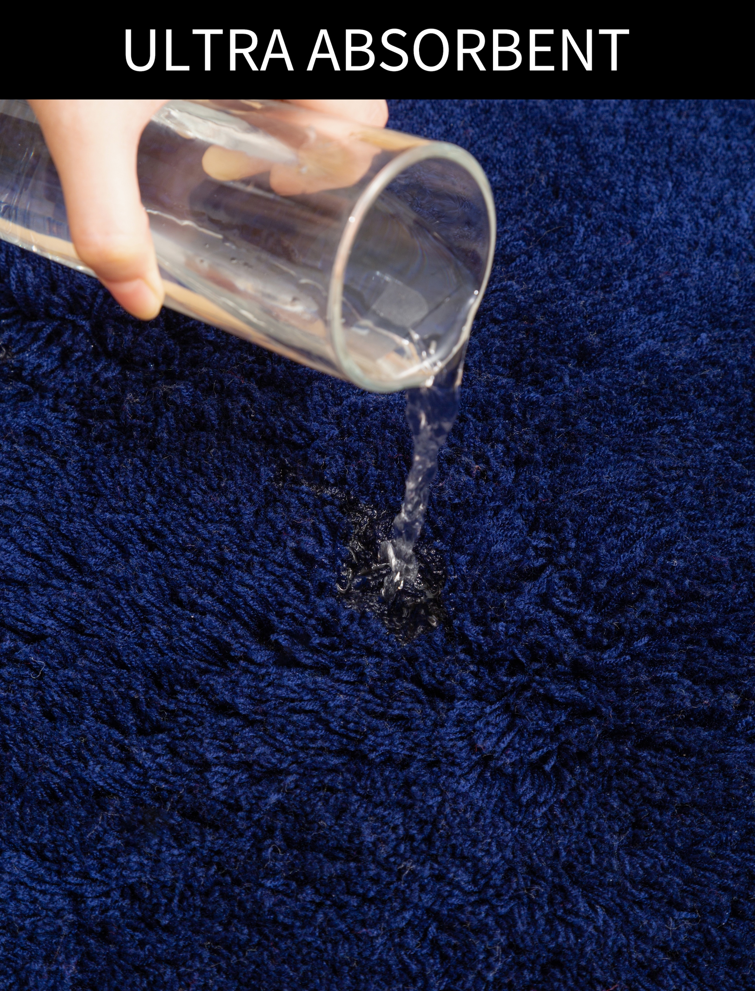 my home Badematte »Merida, Badvorleger, Badezimmer Teppich«, rutschhemmend beschichtet, fußbodenheizungsgeeignet-schnell trocknend-strapazierfähig, Badteppich, Uni Farben, rechteckig, rund & als 2-tlg. Set erhältlich