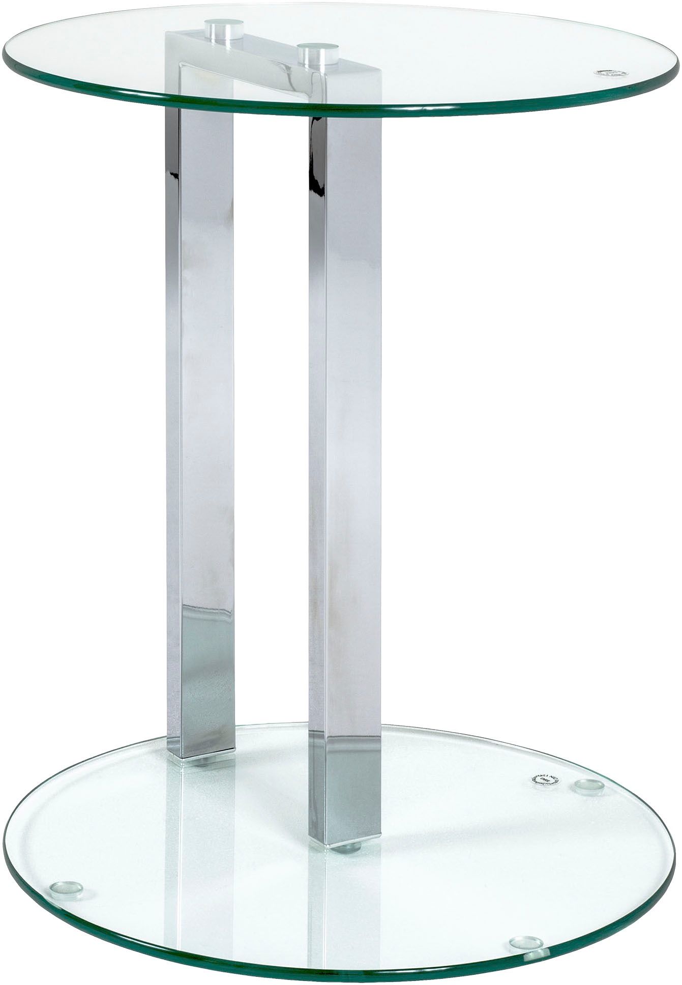 HAKU Beistelltisch »Sofatisch, Wohnzimmertisch« 1 Stk. tlg. rund - aus Metall Silber - Ø/H 40/50 cm