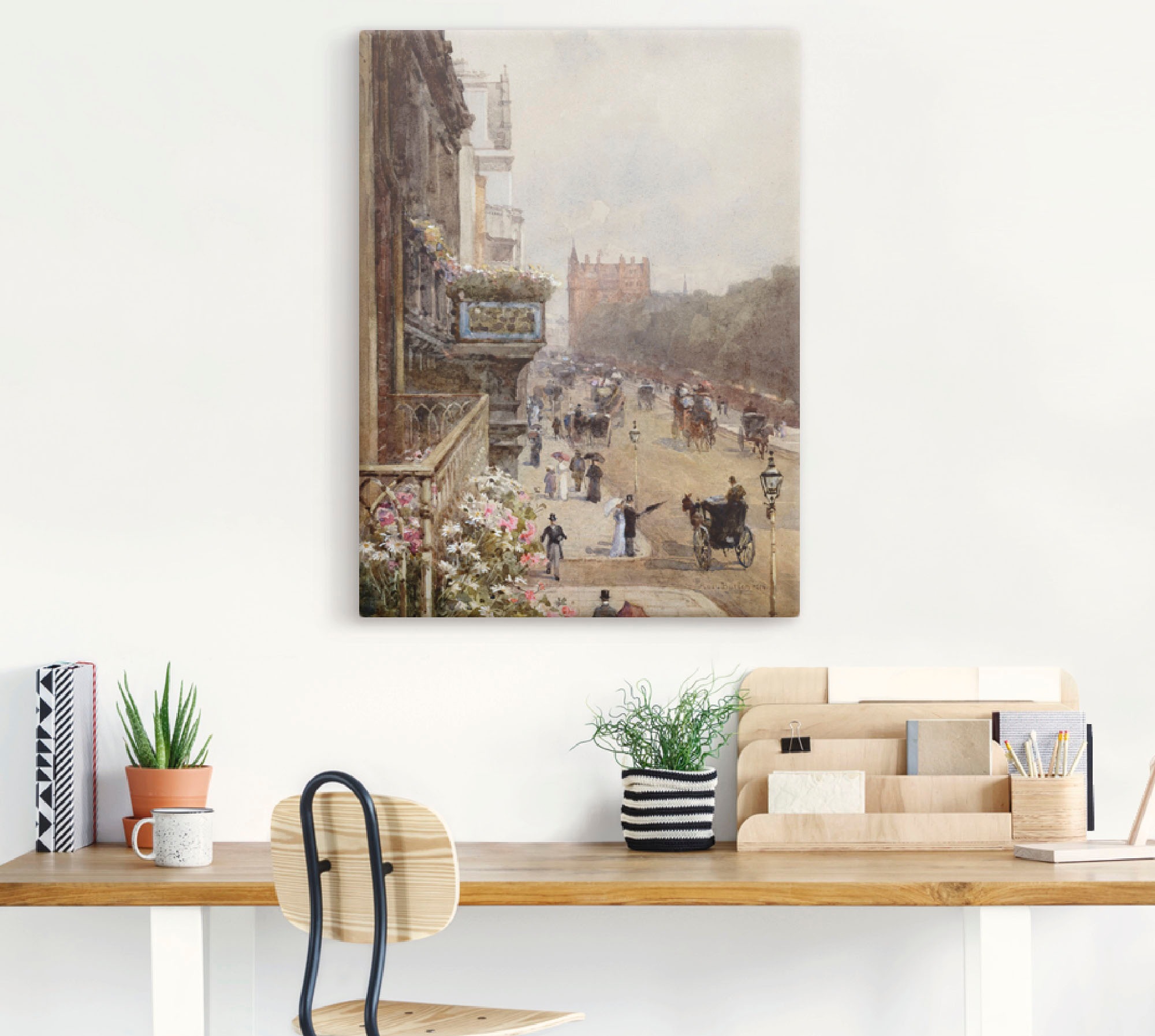 Artland Leinwandbild "Piccadilly, London. 1894" Gruppen & Familien 1 Stk. t günstig online kaufen