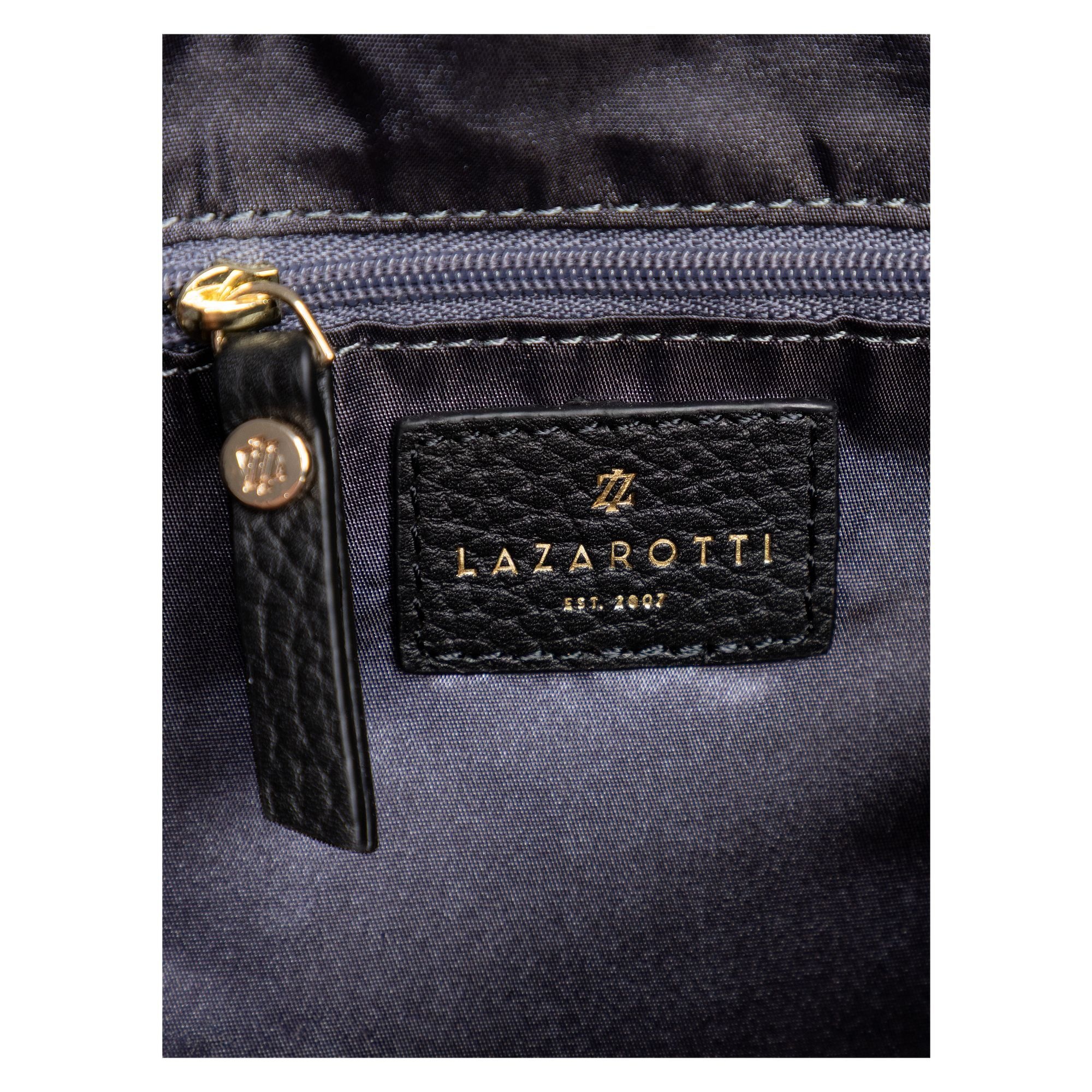 Lazarotti Umhängetasche »Bologna Leather XL Umhängetasche Leder 27 cm«