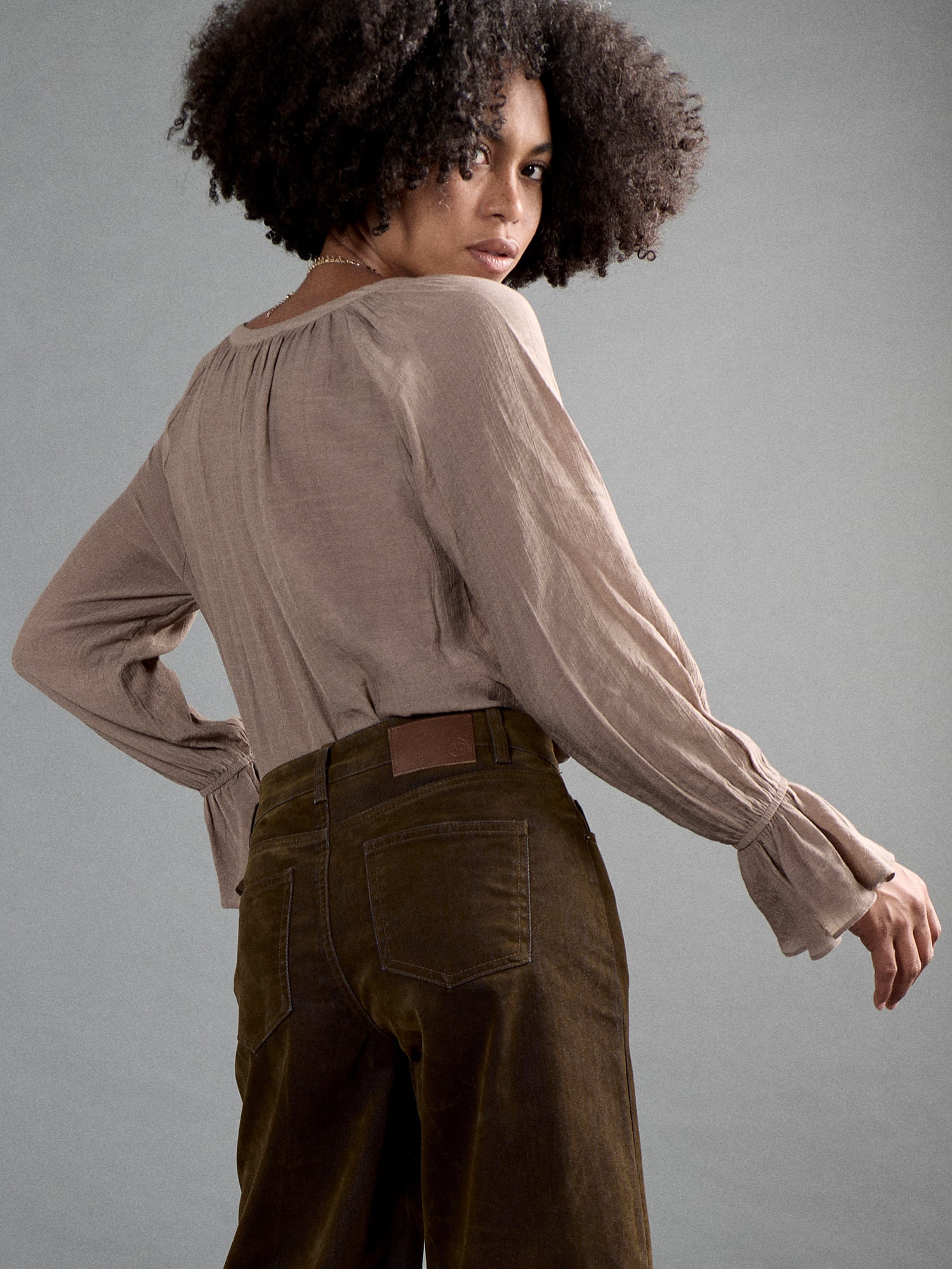Apricot Weite Jeans »Flora Velvet Denim« in weichem Velour-Denim