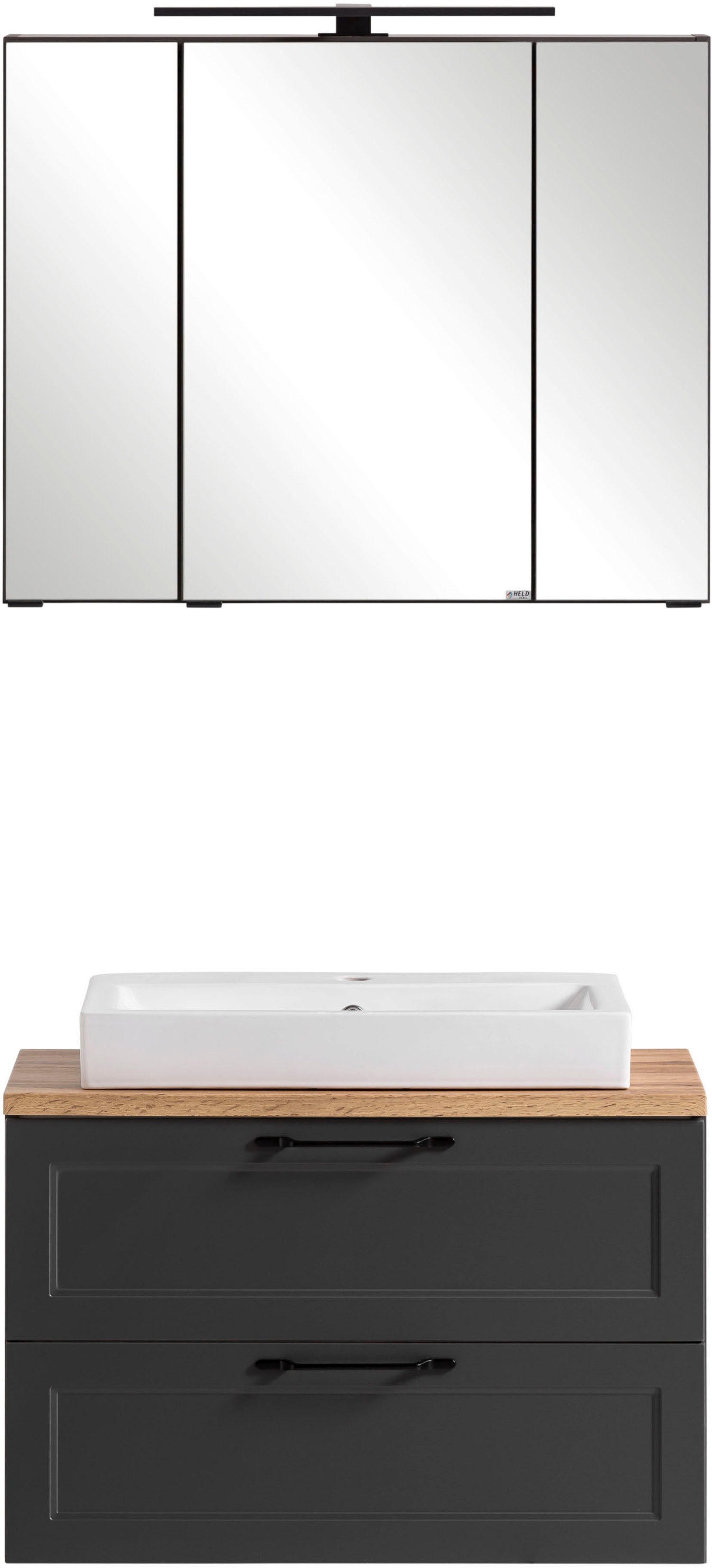 welltime Badmöbel-Set "Lana" Komplett-Set, 2 Stk. tlg. Badezimmer-Set, 2-te günstig online kaufen