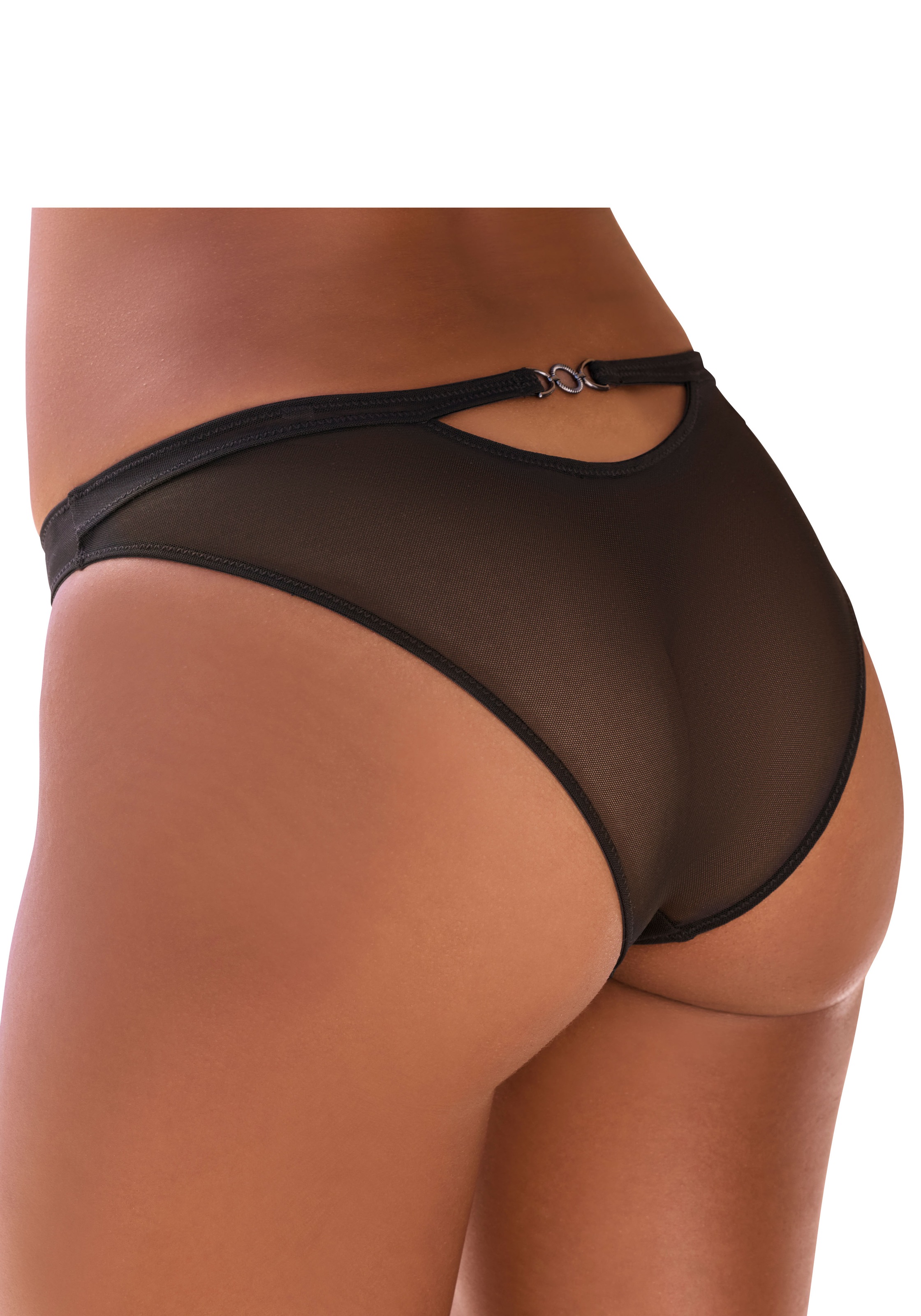 LASCANA Tanga mit besonderer Stickerei & verführerischem Cut-Out, sexy Dessous