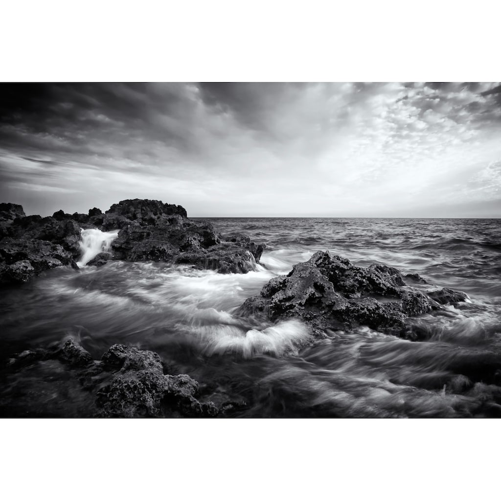 Papermoon Fototapete »Seelandschaft mit Wellen«