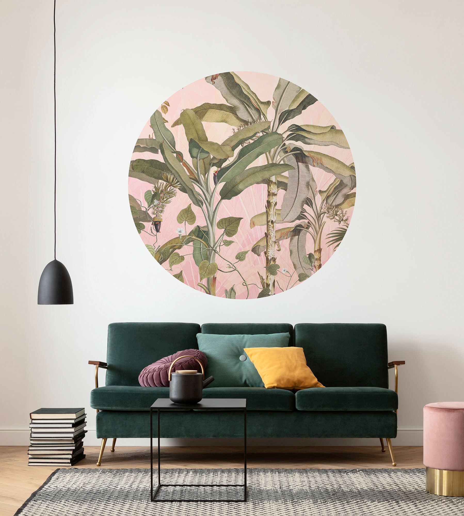Komar Fototapete "Dot - selbstklebende Vlies Fototapete - Botany - Größe 125 x 125 cm" Motiv bedruckt glatt