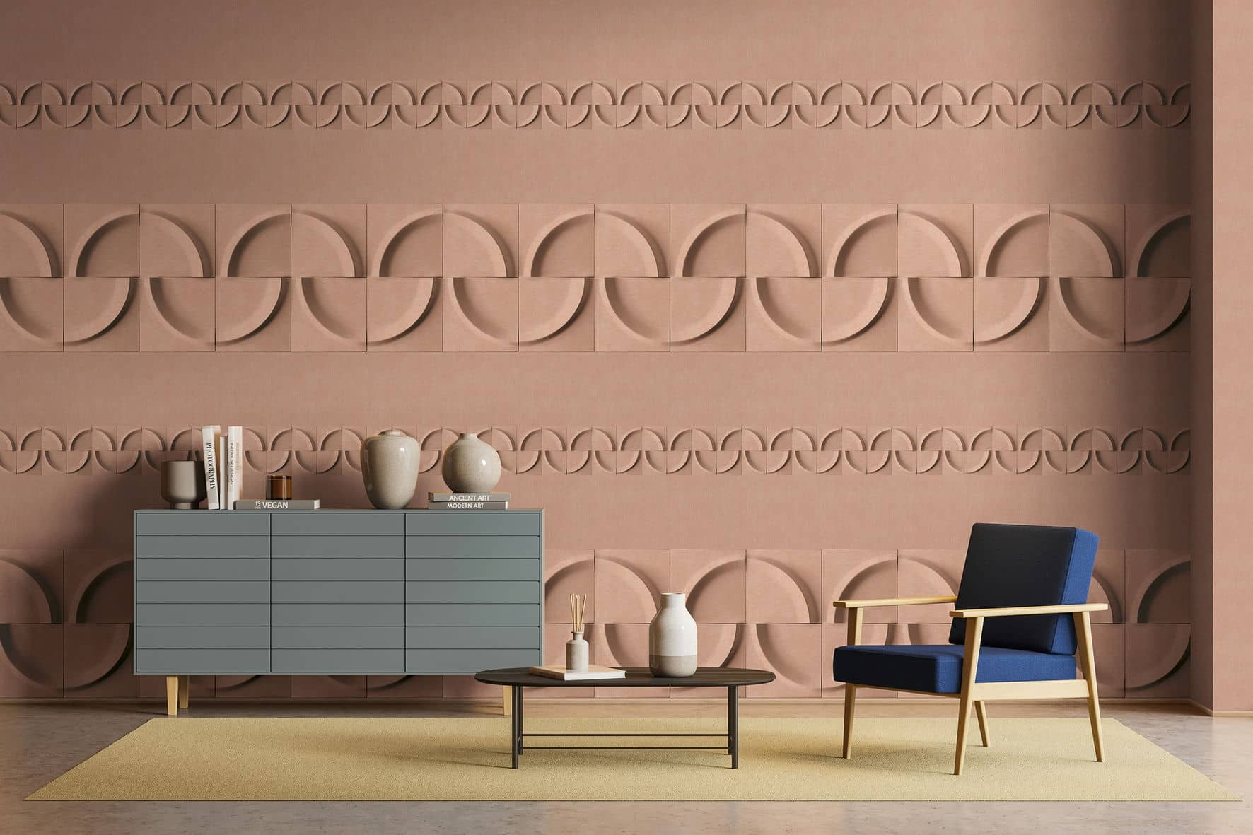 Marburg Vliestapete "Fantasy Feathers" 3D-Optik moderne Tapete für Wohnzimmer Schlafzimmer Küche