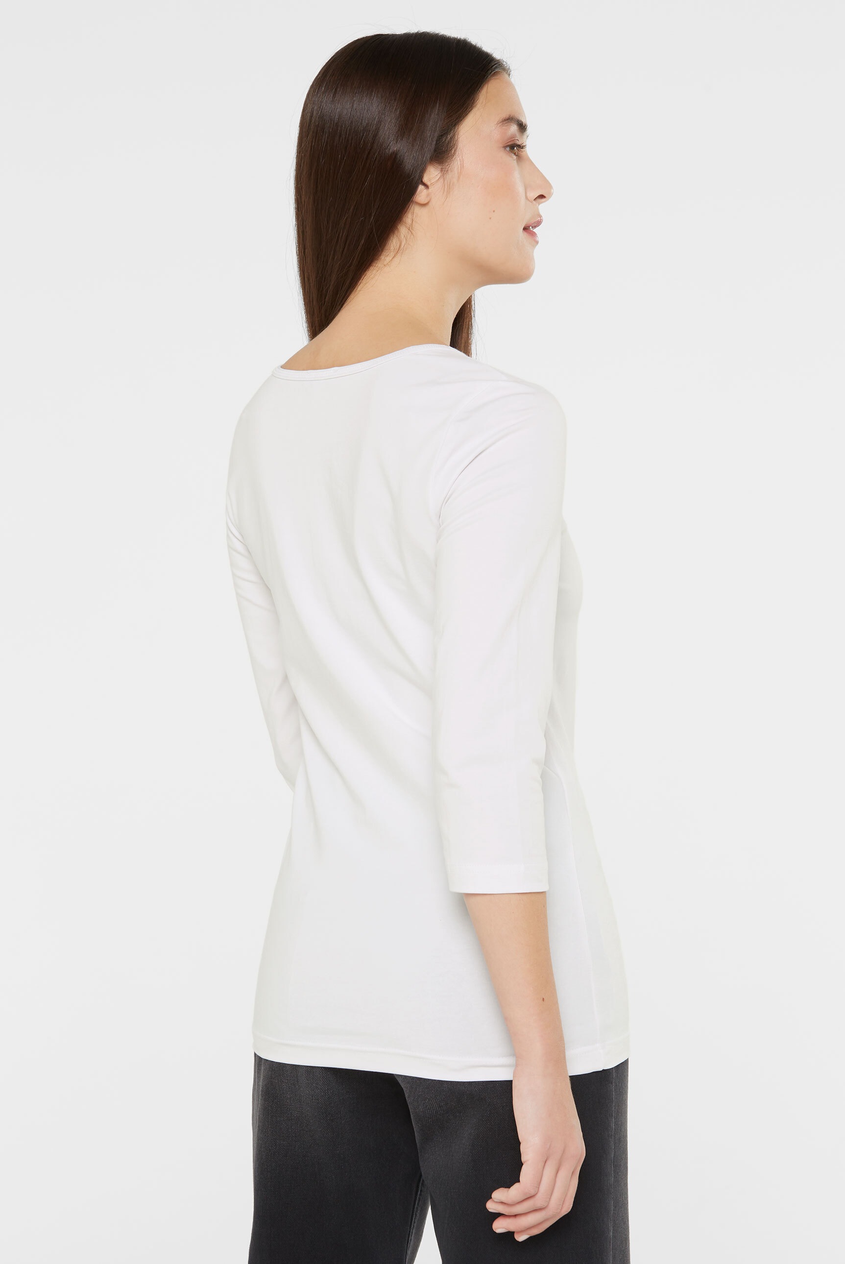 SENSES.THE LABEL Rundhalsshirt, mit Elasthan-Anteil