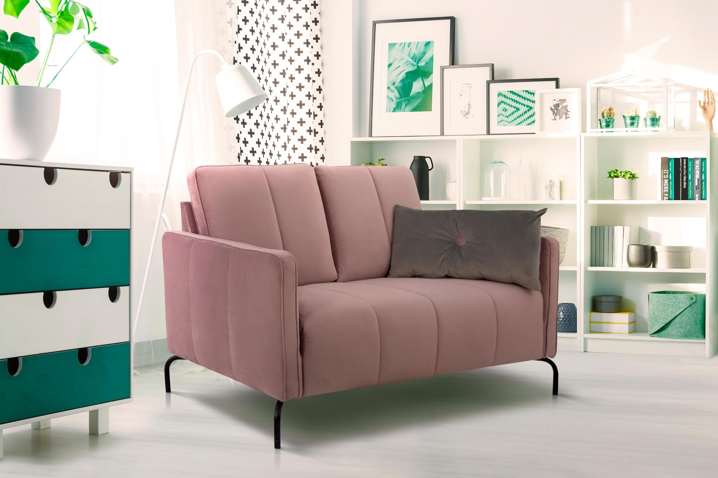 Home affaire 2-Sitzer "Xeen" mit feiner Steppung und Keder günstig online kaufen