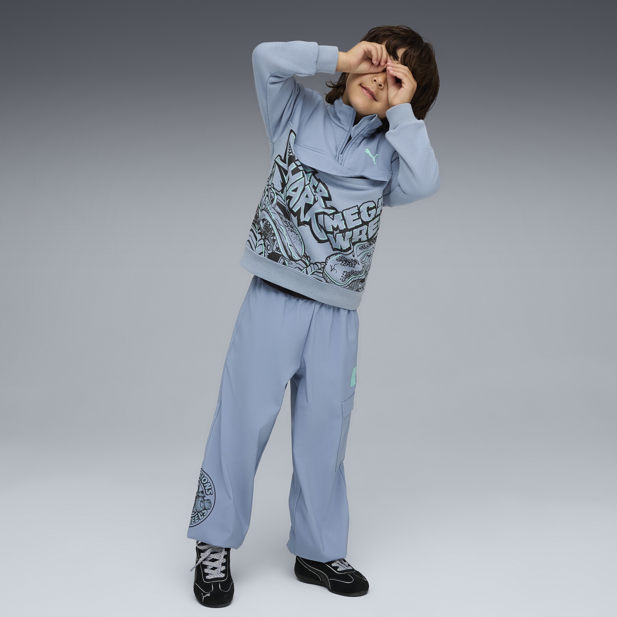 PUMA Rundhalspullover »PUMA x HOT WHEELS™ MONSTER TRUCKS Sweatshirt Jungen«
