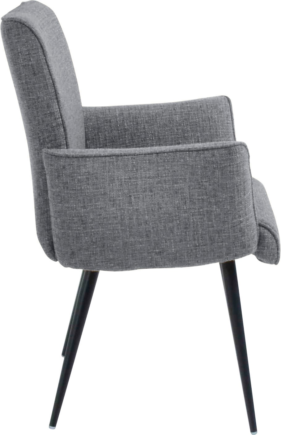 Thumbnail - K+W Komfort & Wohnen Armlehnstuhl "Giacomo I" () 1 Stk.4- Fuß-Armlehnenstuhl mit umlaufenden 4mm Keder am Rücken und Sit...