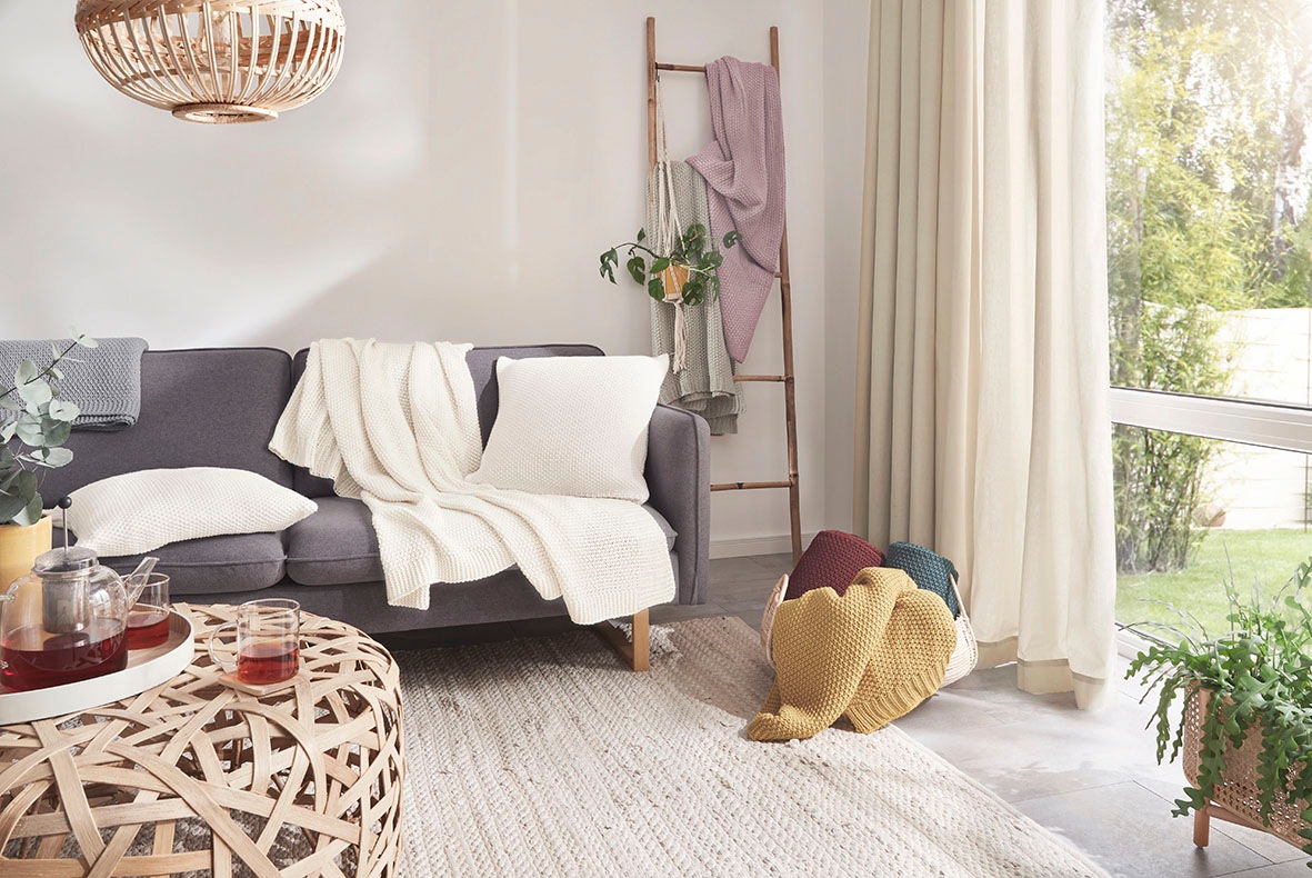 Primera Wohndecke "Strick" mit einer hochwertigen Randverarbeitung, Kuschel günstig online kaufen