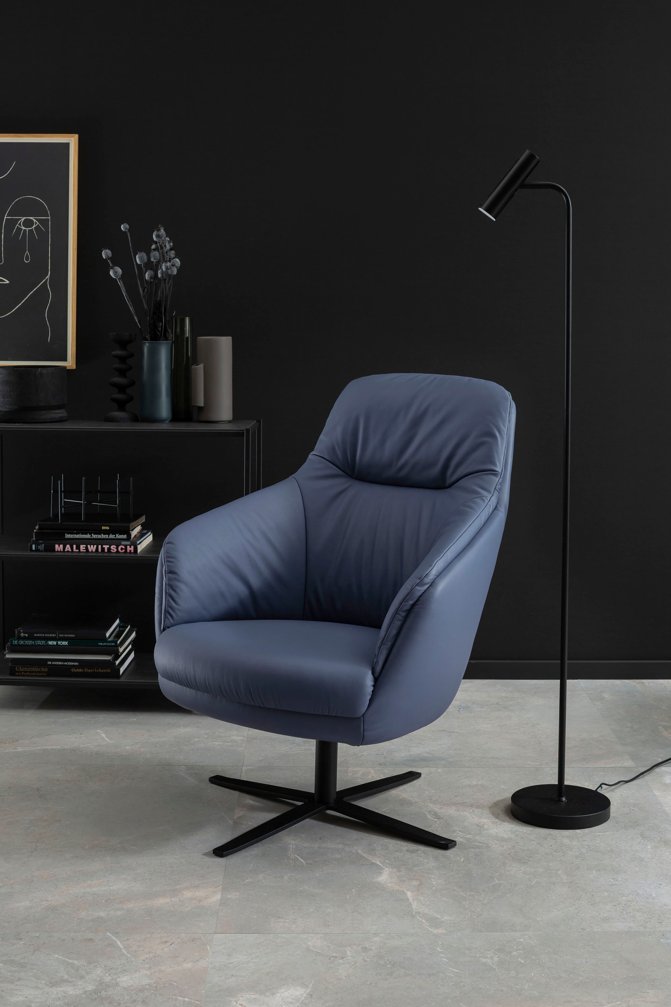 SCHÖNER WOHNEN-Kollektion Drehsessel »Sky Sessel bequemer Loungesessel mit tollem Sitzkomfort«, wahlweise mit Wippfunktion für noch mehr Wohlfühlkomfort