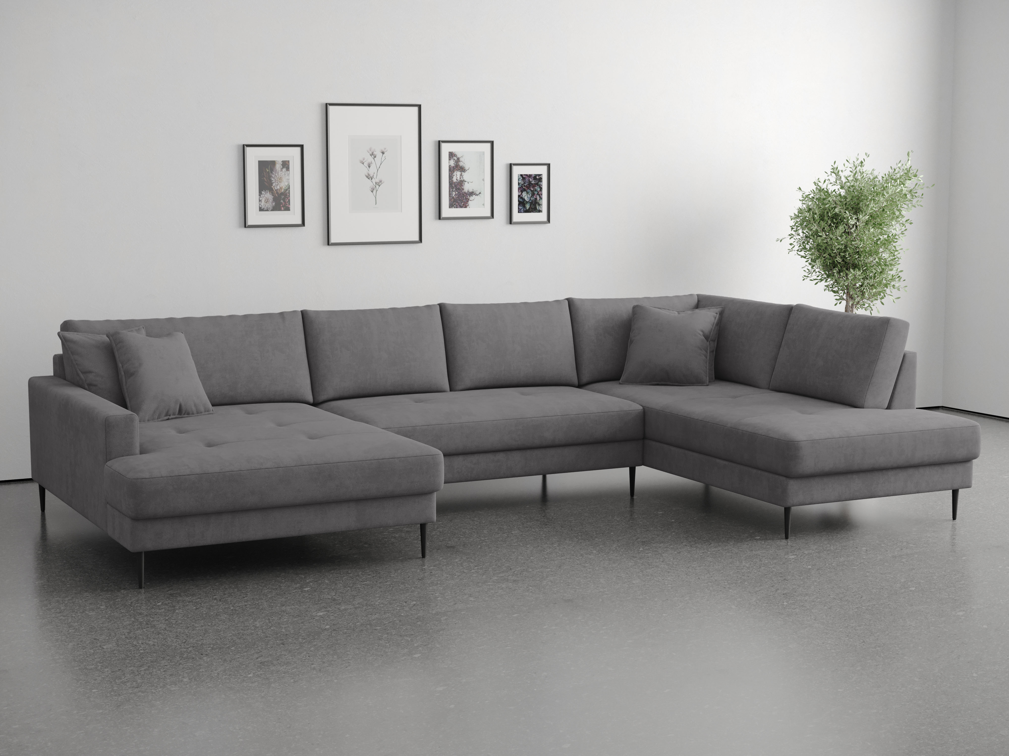 OTTO home Wohnlandschaft "Summer" U-Form, B: 360cm in Cord & Struktur