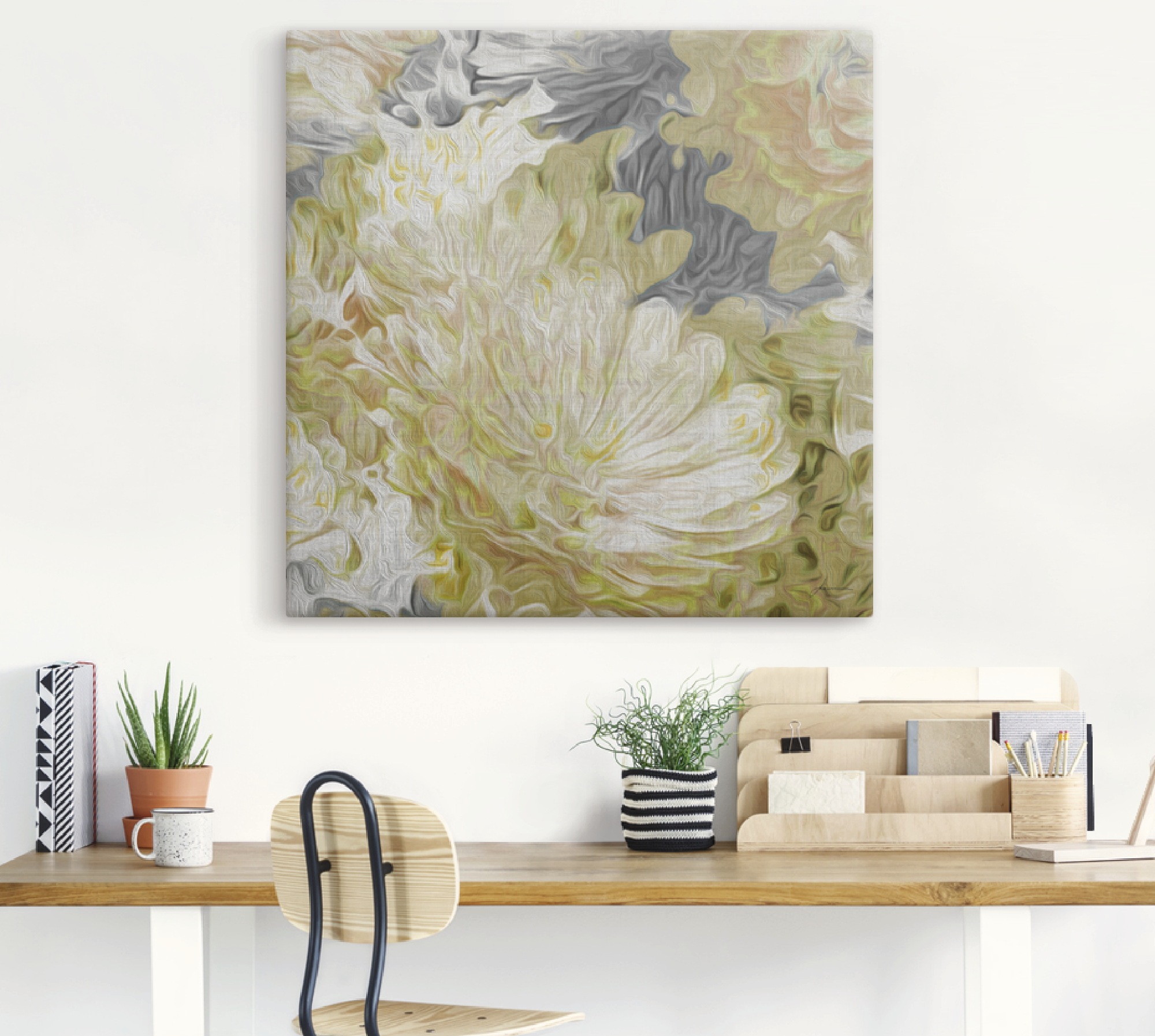 Black Friday Artland Wandbild »Chrysanthemen in der Sonne II«, Blumen, (1 St.),  als Alubild, Leinwandbild, Wandaufkleber oder Poster in versch. Größen |  BAUR