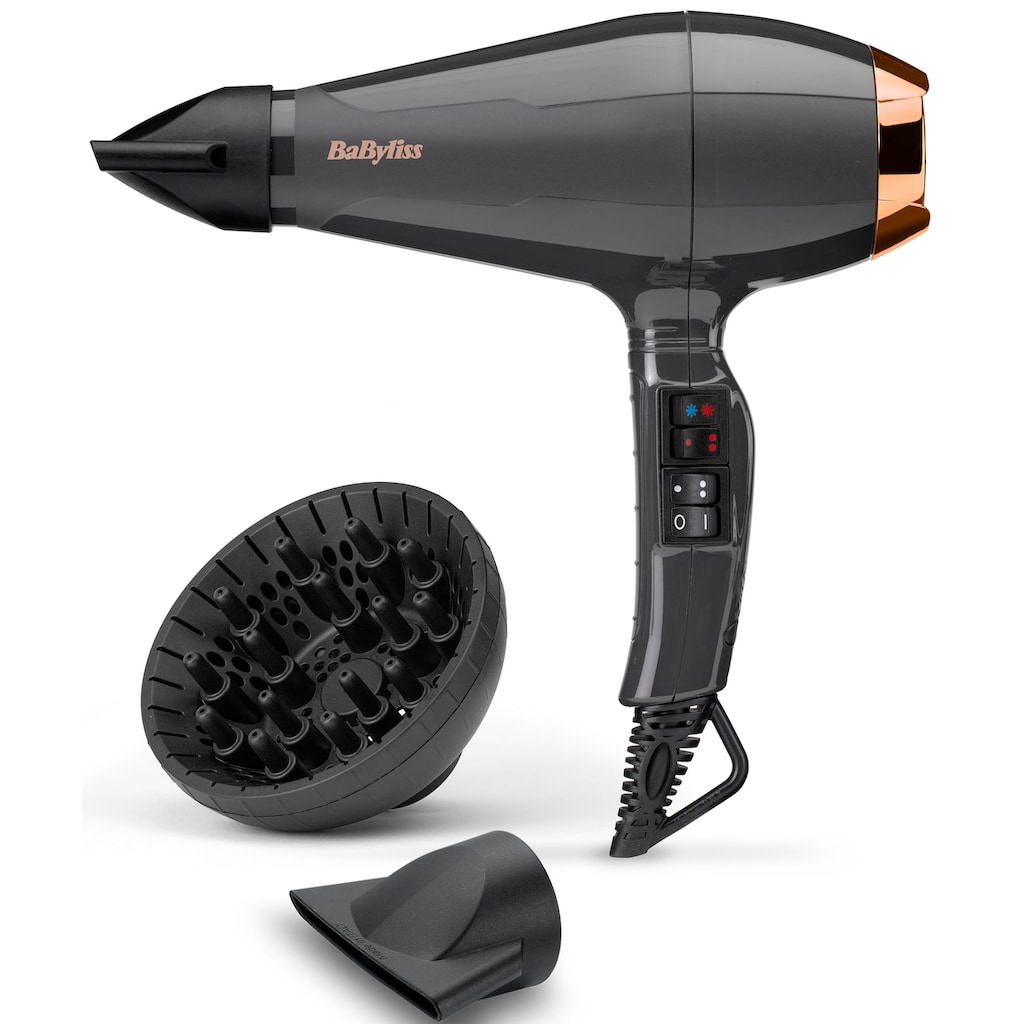 BaByliss Ionic-Haartrockner »Italian Air Pro 2200«, 2200 W, 3 Aufsätze