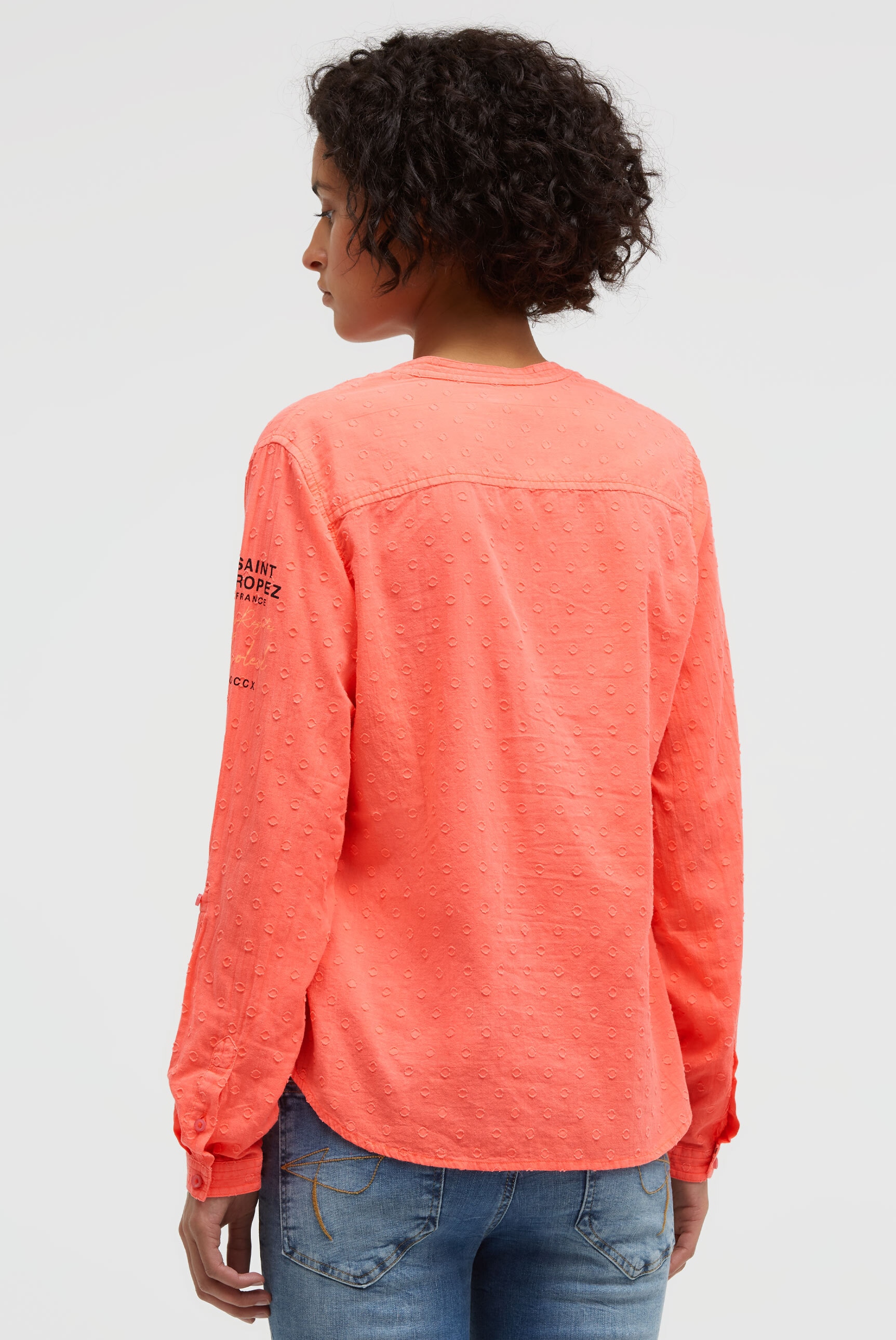 SOCCX Langarmbluse im Turn-Up-Look