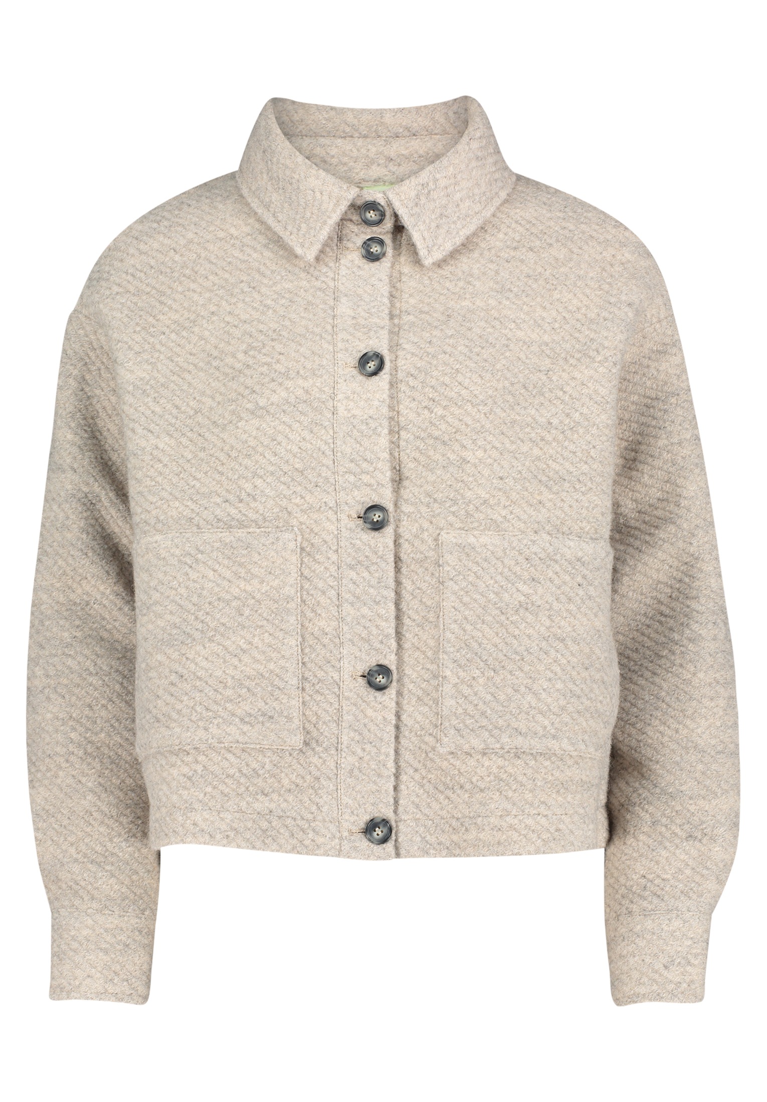 Cartoon Canvasjacke "Damen mit aufgesetzten Taschen" günstig online kaufen