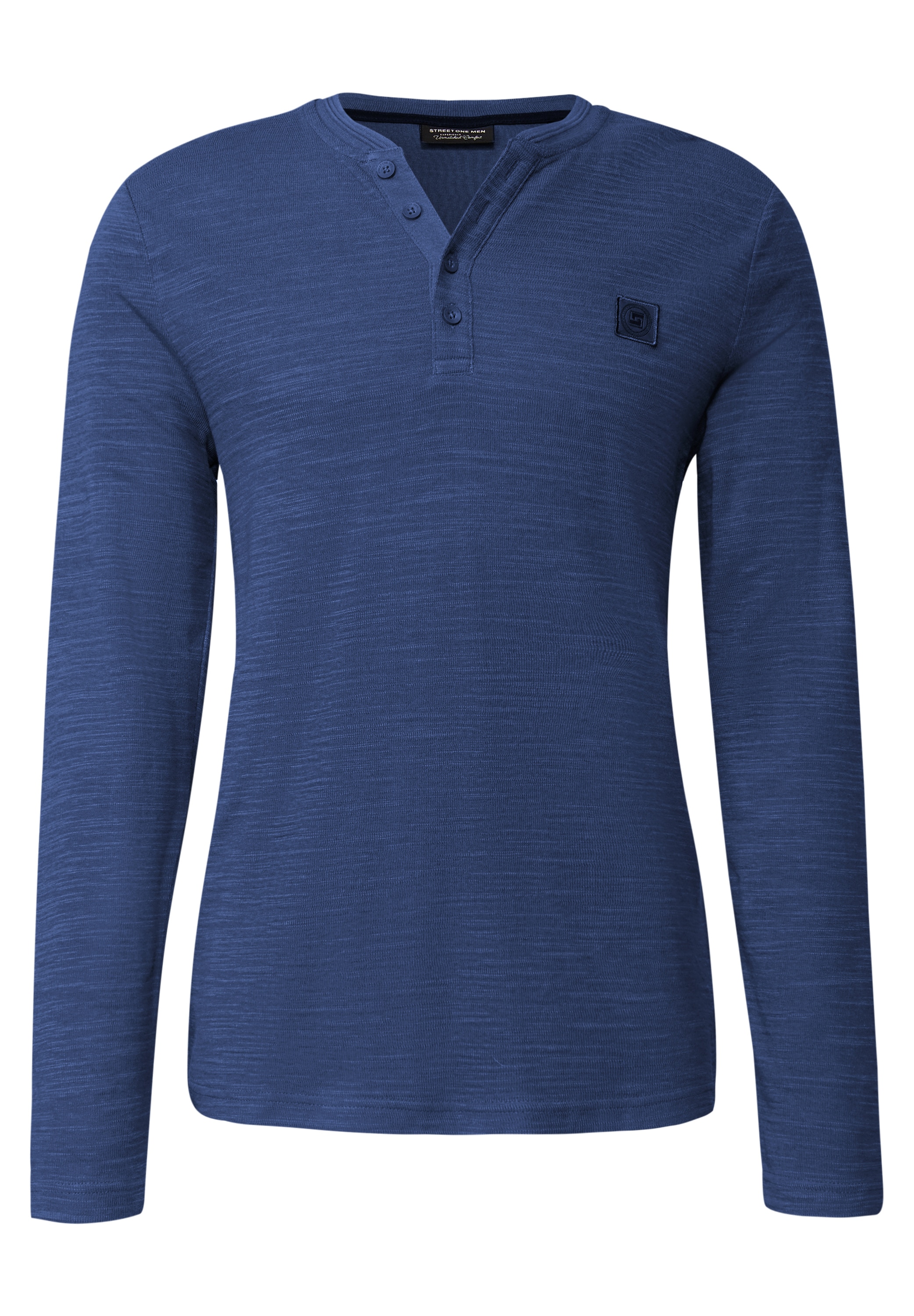 STREET ONE MEN Langarmshirt, im soften Baumwoll-Mix