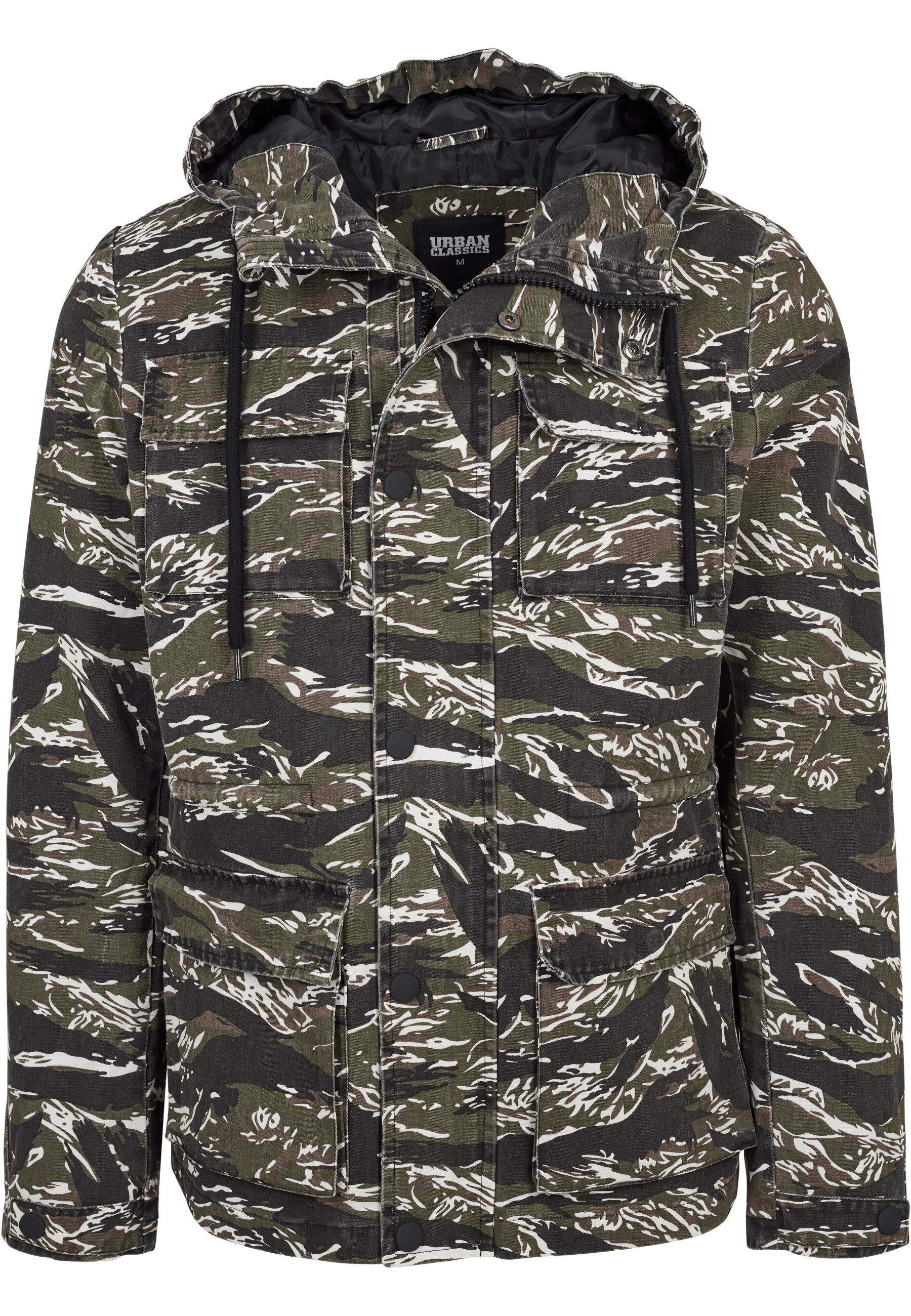 URBAN CLASSICS Allwetterjacke "Urban Classics Herren Tiger Camo Cotton Jack günstig online kaufen