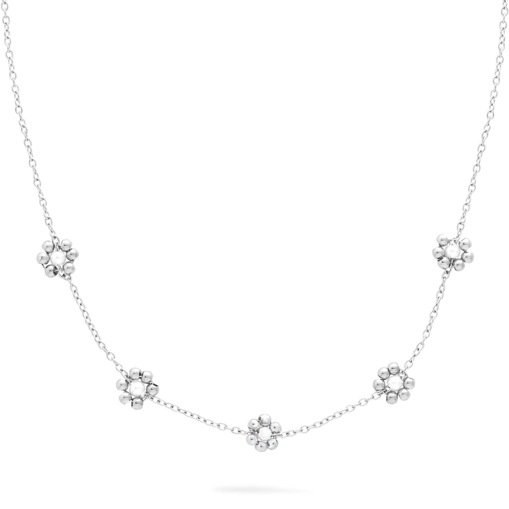s.Oliver Kette mit Anhänger »Flower, Blüten-Design« mit Perle (imitiert)