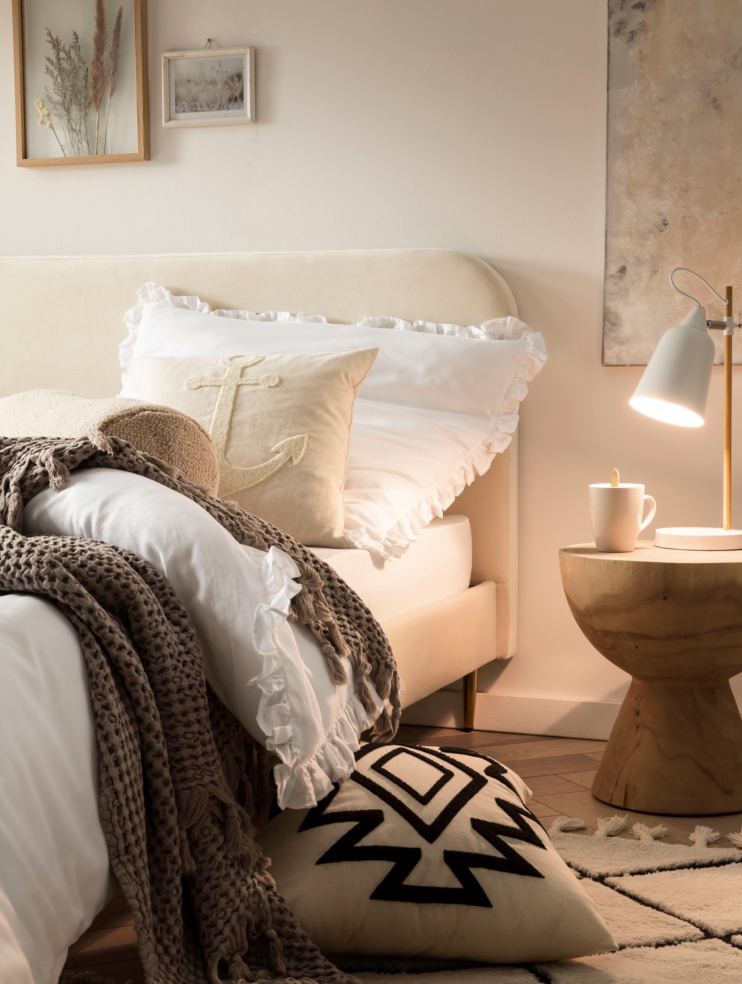 done. Kissenhülle "Luci" Kissenhülle im Boho-Stil, Kissenbezug aus feinem C günstig online kaufen