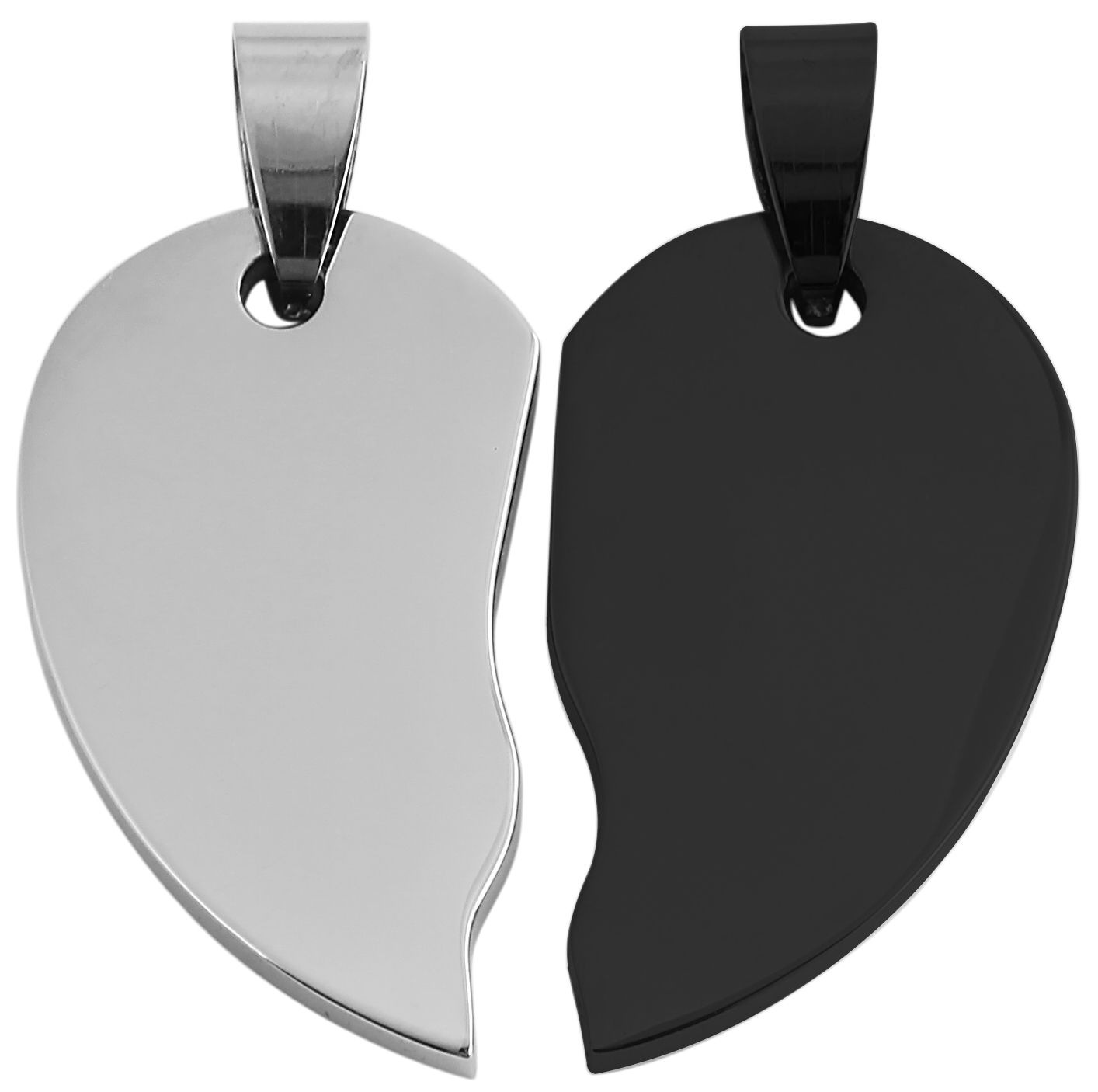 Adelia´s Kettenanhänger »Unisex Anhänger – Herz Gravuranhänger aus Edelstahl«  Ein stilvolles Geschenk für besondere Momente