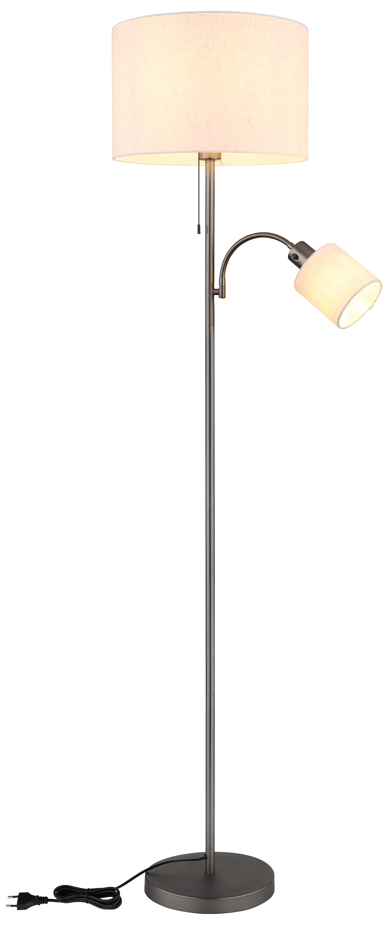 NOWA Stehlampe »THEA« E27 1 Stk. Fluter & Leselicht getrennt schaltbar, Flexarm