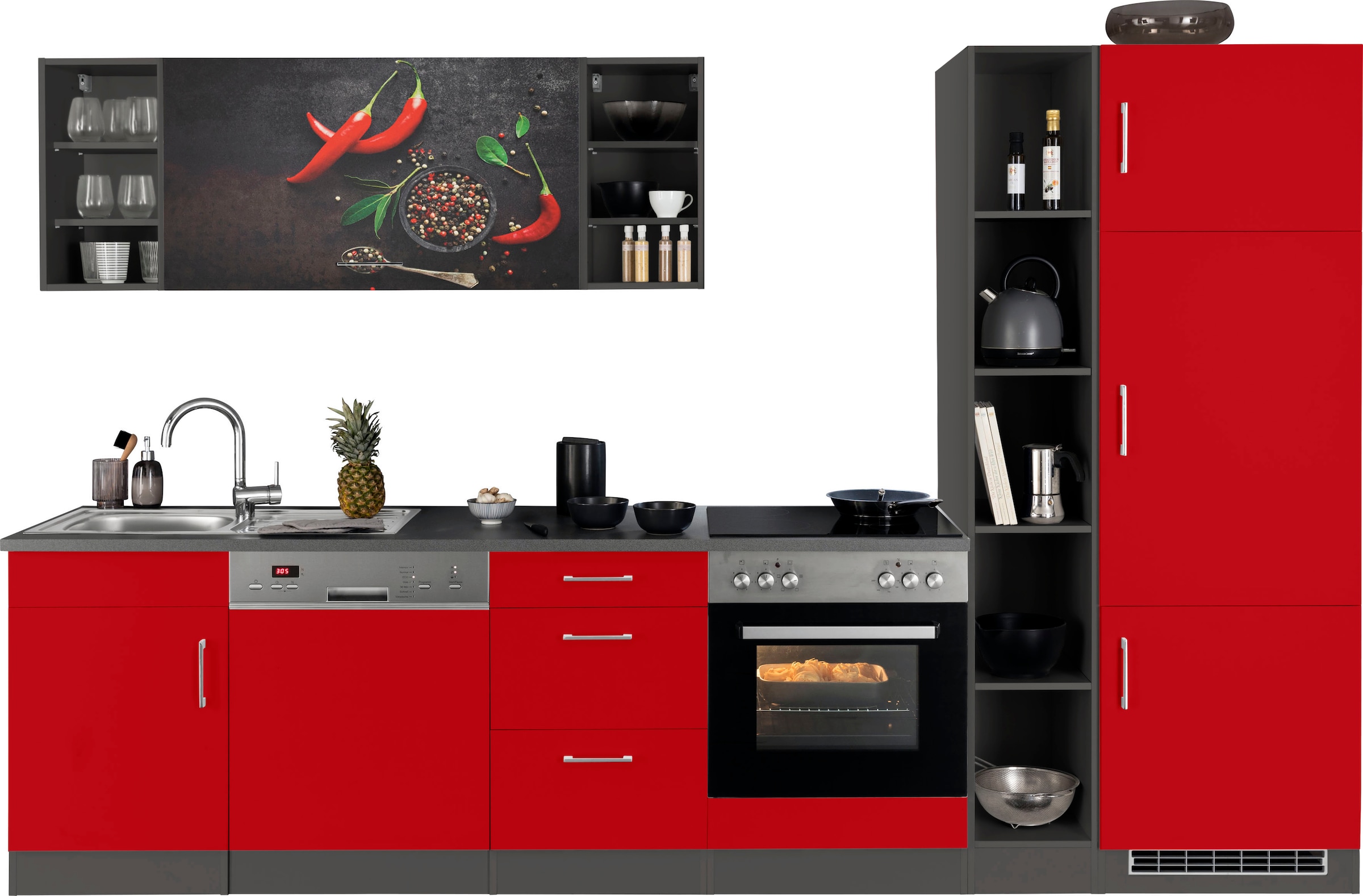 KOCHSTATION Küchenzeile "KS-Paris – Küchen mit einzigartigen Fotomotiven au günstig online kaufen