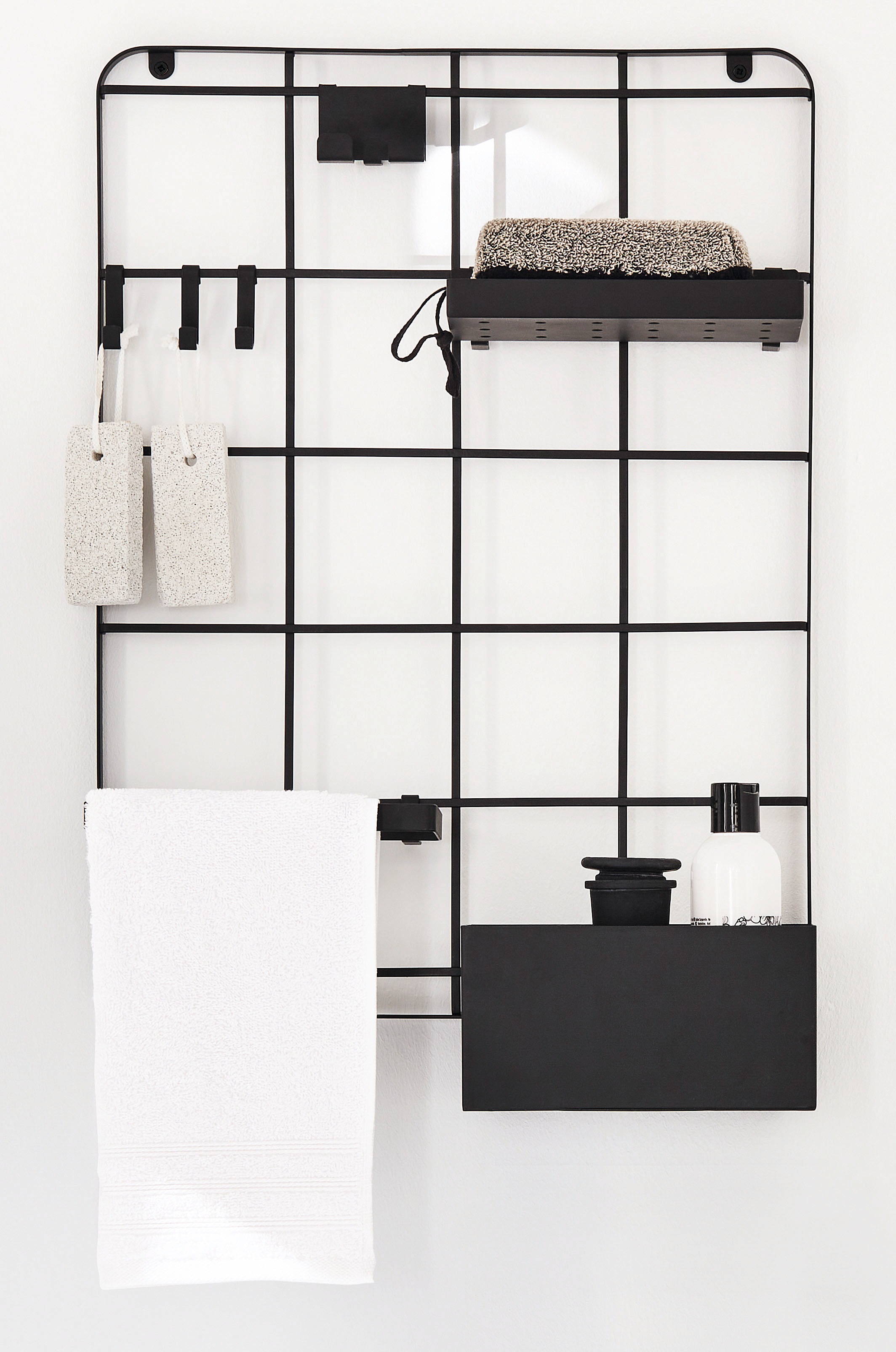 Thumbnail - Kleine Wolke Wandregal "Framework Grid", mit vielen Extras