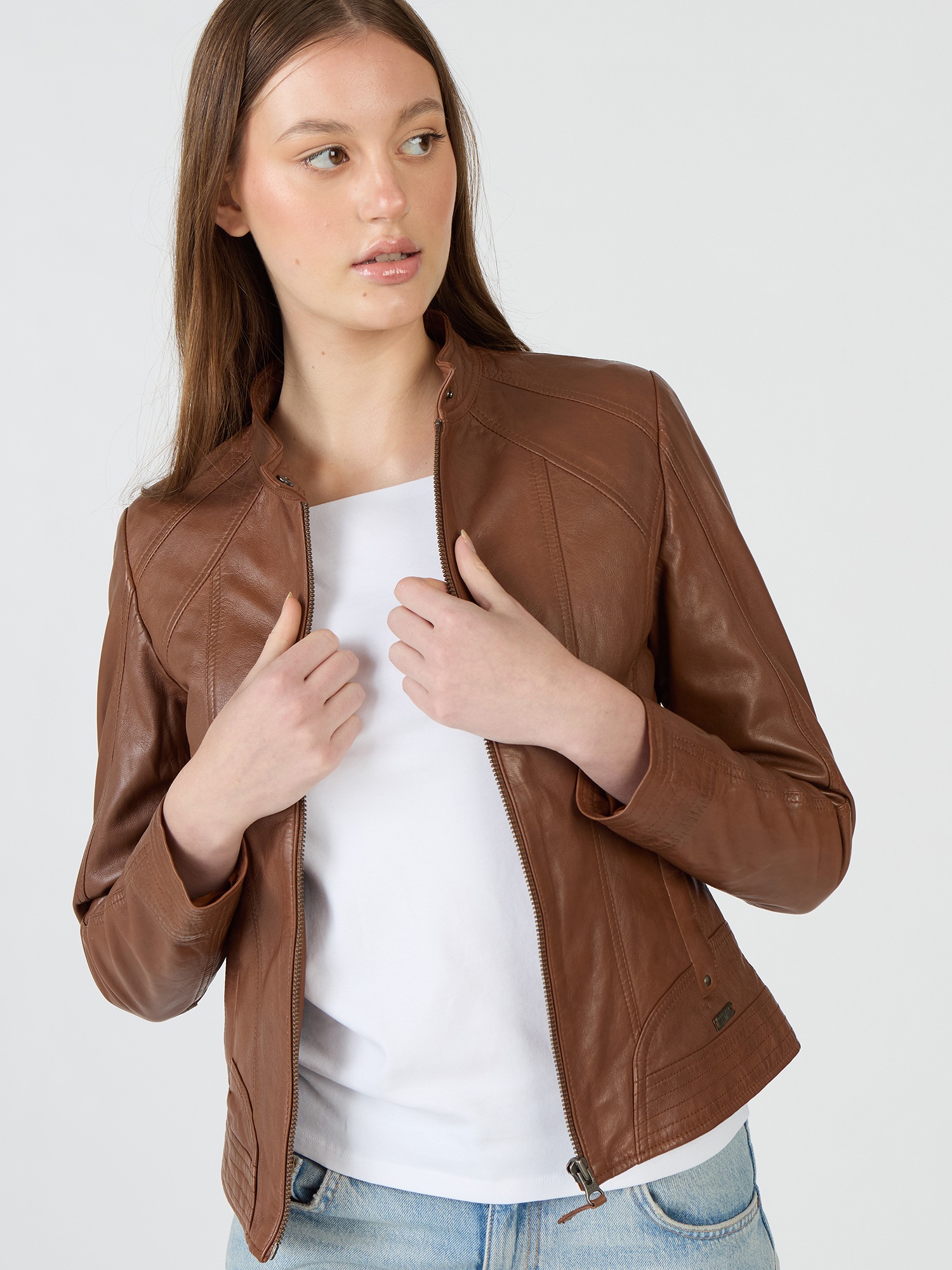 MUSTANG Lederjacke "Blanca" günstig online kaufen