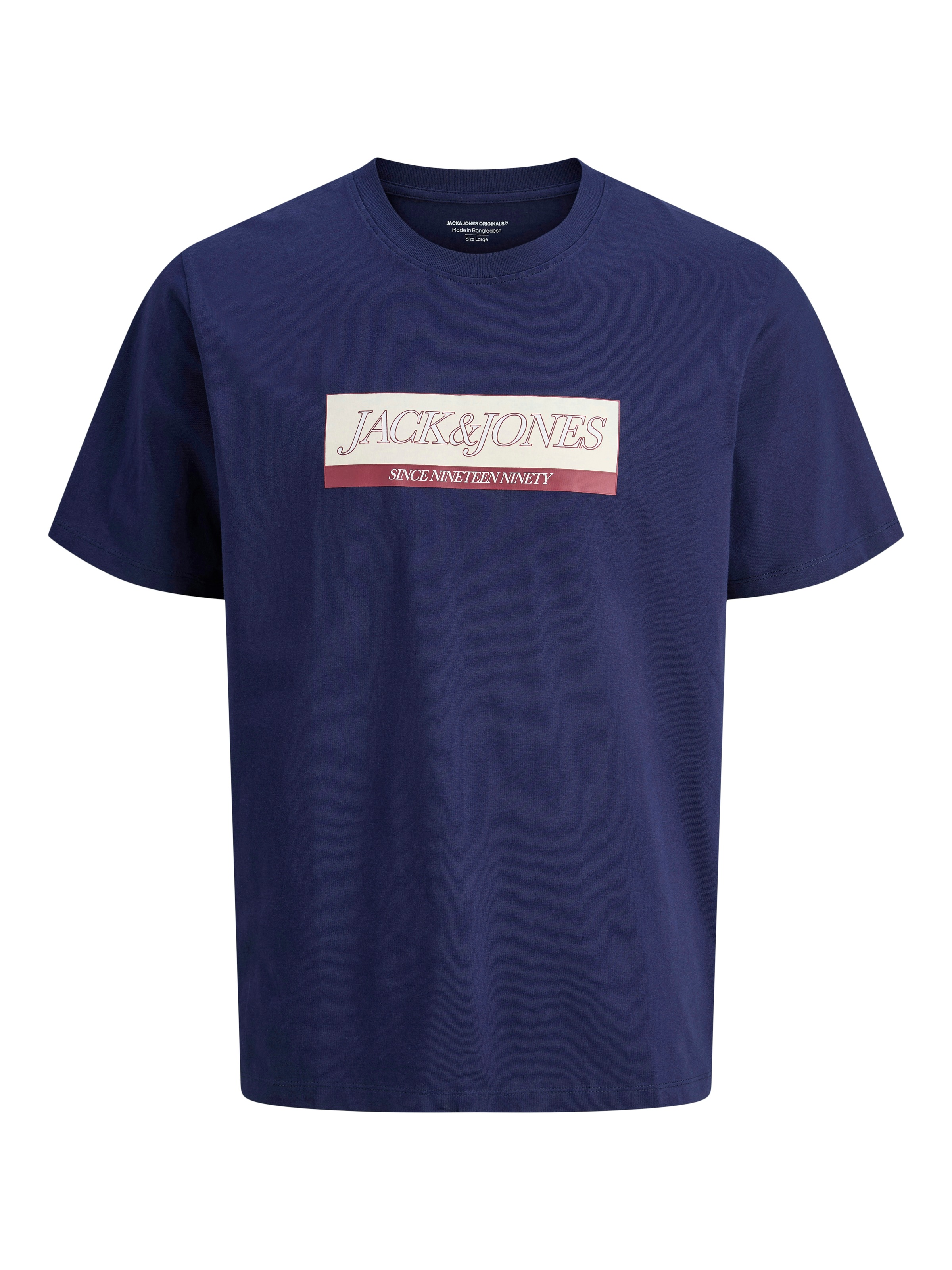 Jack & Jones Rundhalsshirt "JORINWOOD BLOCK BRANDING TEE SS CN3PK MP", 3 St günstig online kaufen