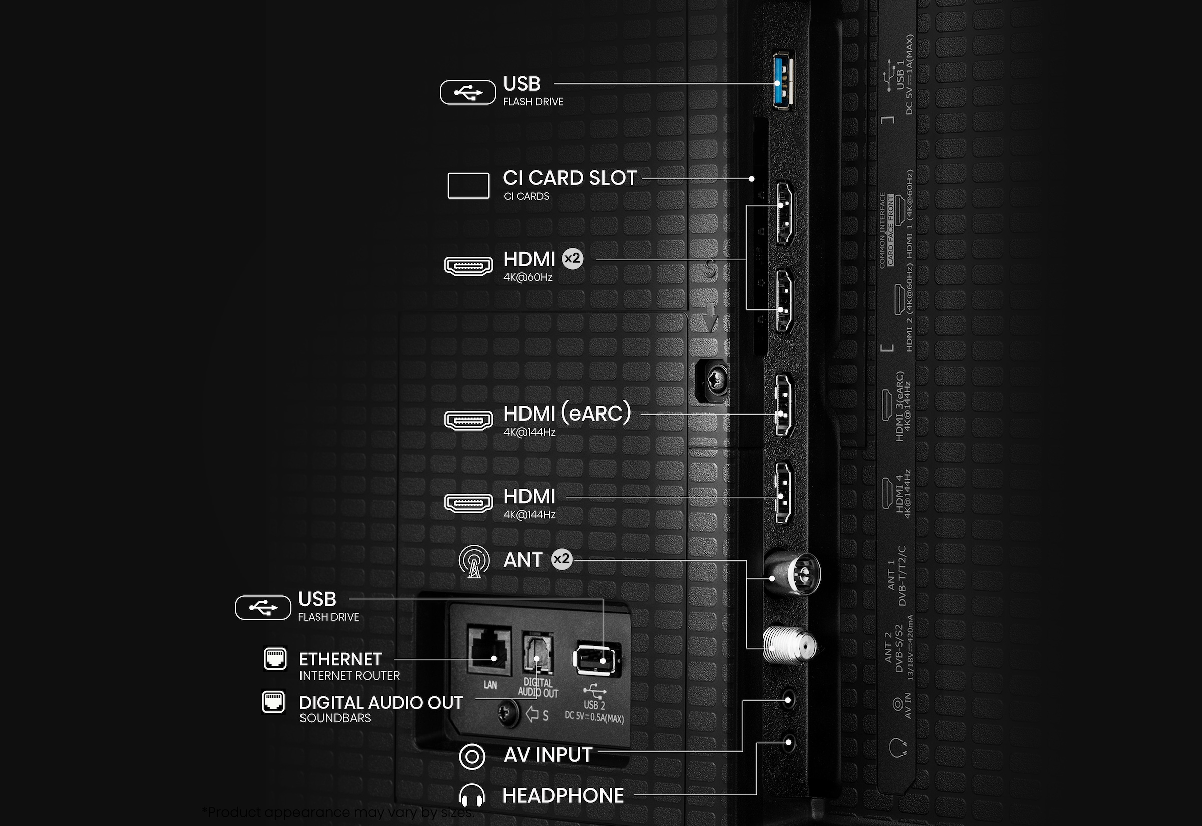 Hisense QLED Mini LED-Fernseher »75E89Q« 189 cm/75 ″ Smart-TV 4K UHD MiniLED Smart TV