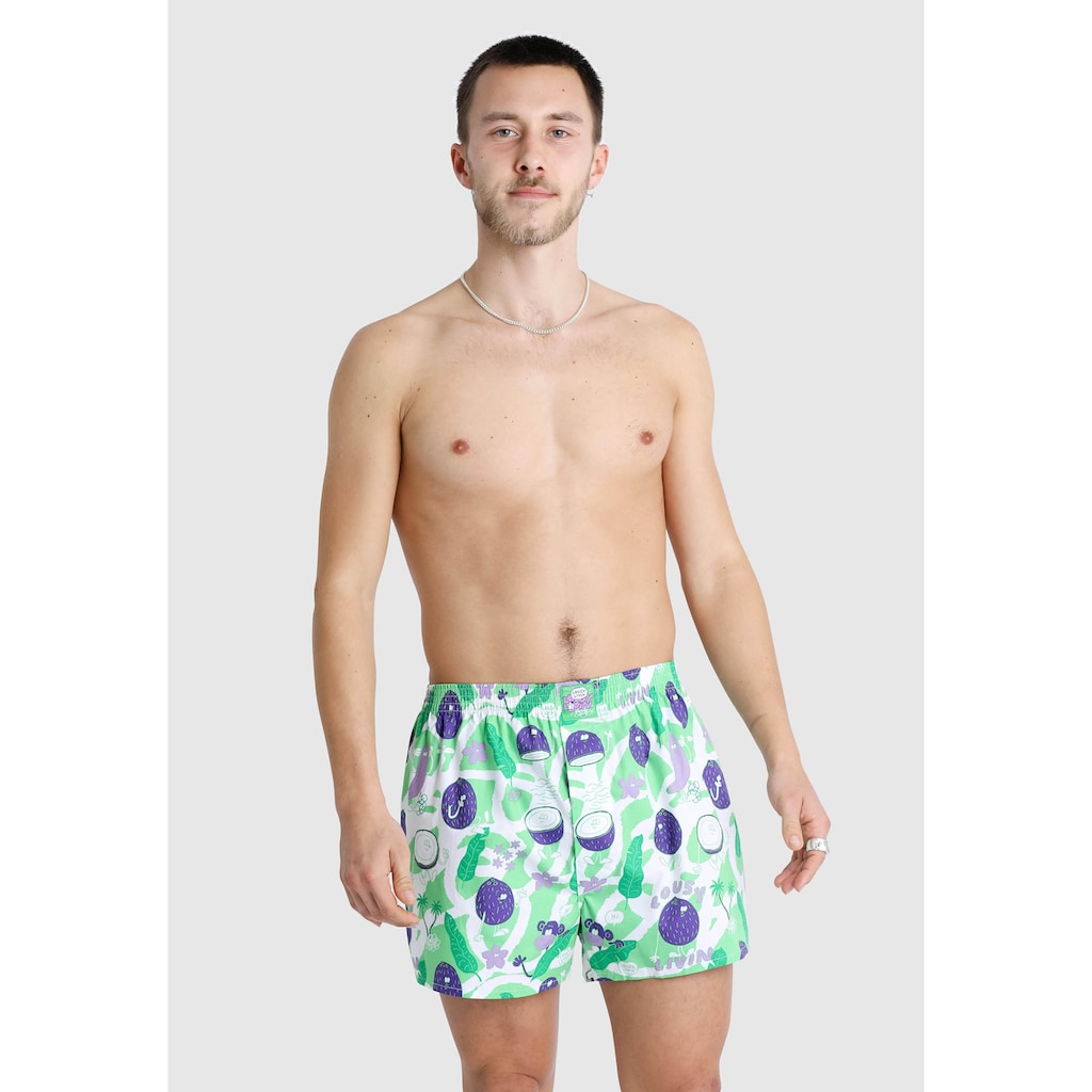 Lousy Livin Boxershorts »Coconut & Cocktails«, mit buntem Allover-Print