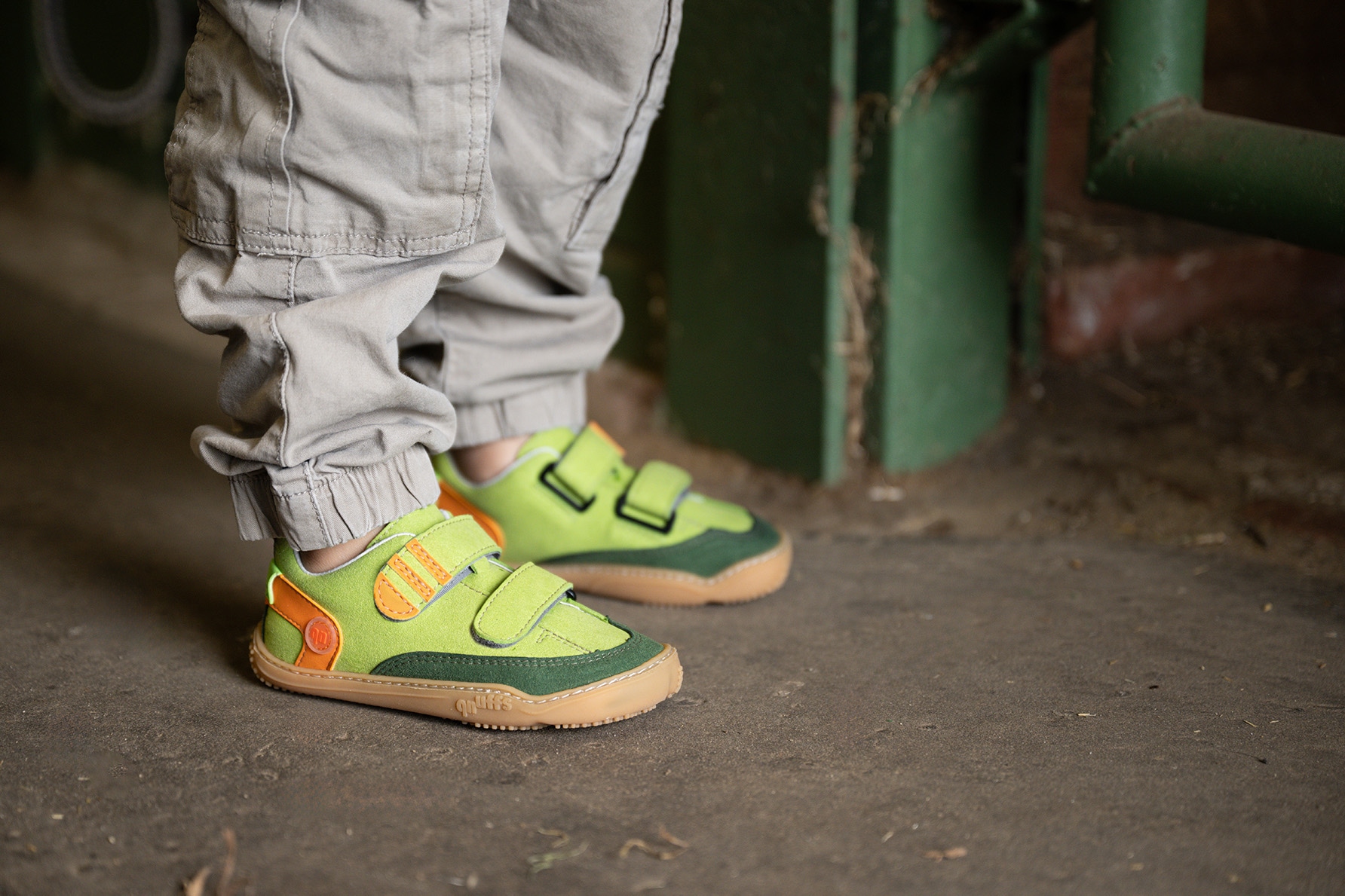 qnuffs Barfußschuh »Ahorn«  Halbschuh, Klettschuh mit Nullsprenung