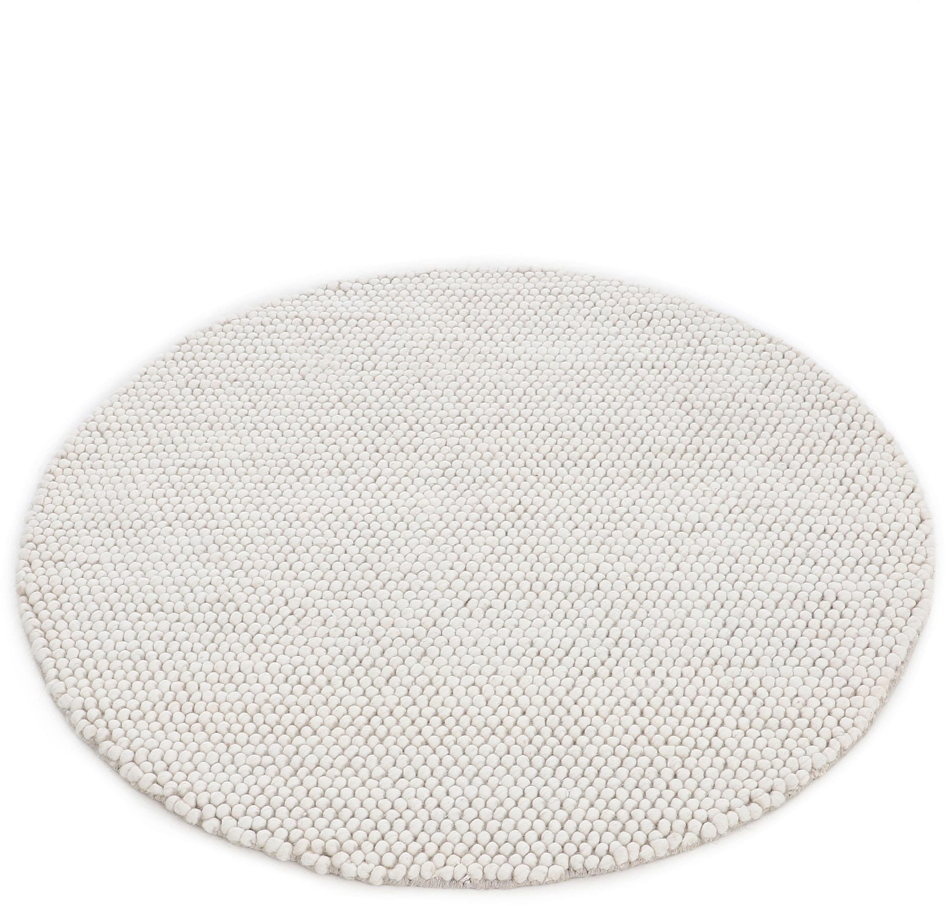 carpetfine Teppich BAUR Uni-Farben, Handweb meliert, rund, handgewebt, »Calo«, Wolle 70% | Teppich