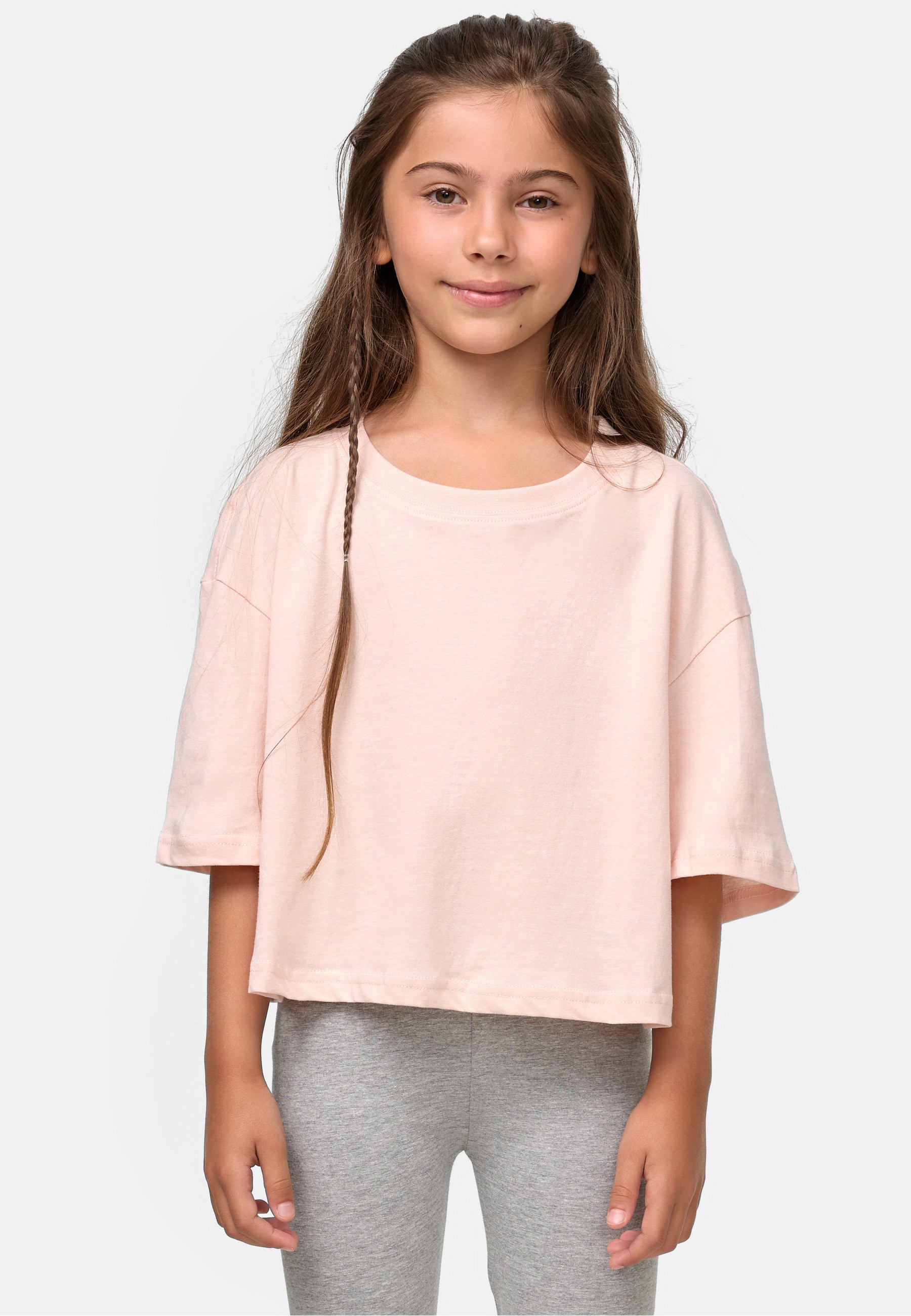 URBAN CLASSICS T-Shirt »Urban Classics Damen Girls Short Kimono Tee« 1 Stk.
