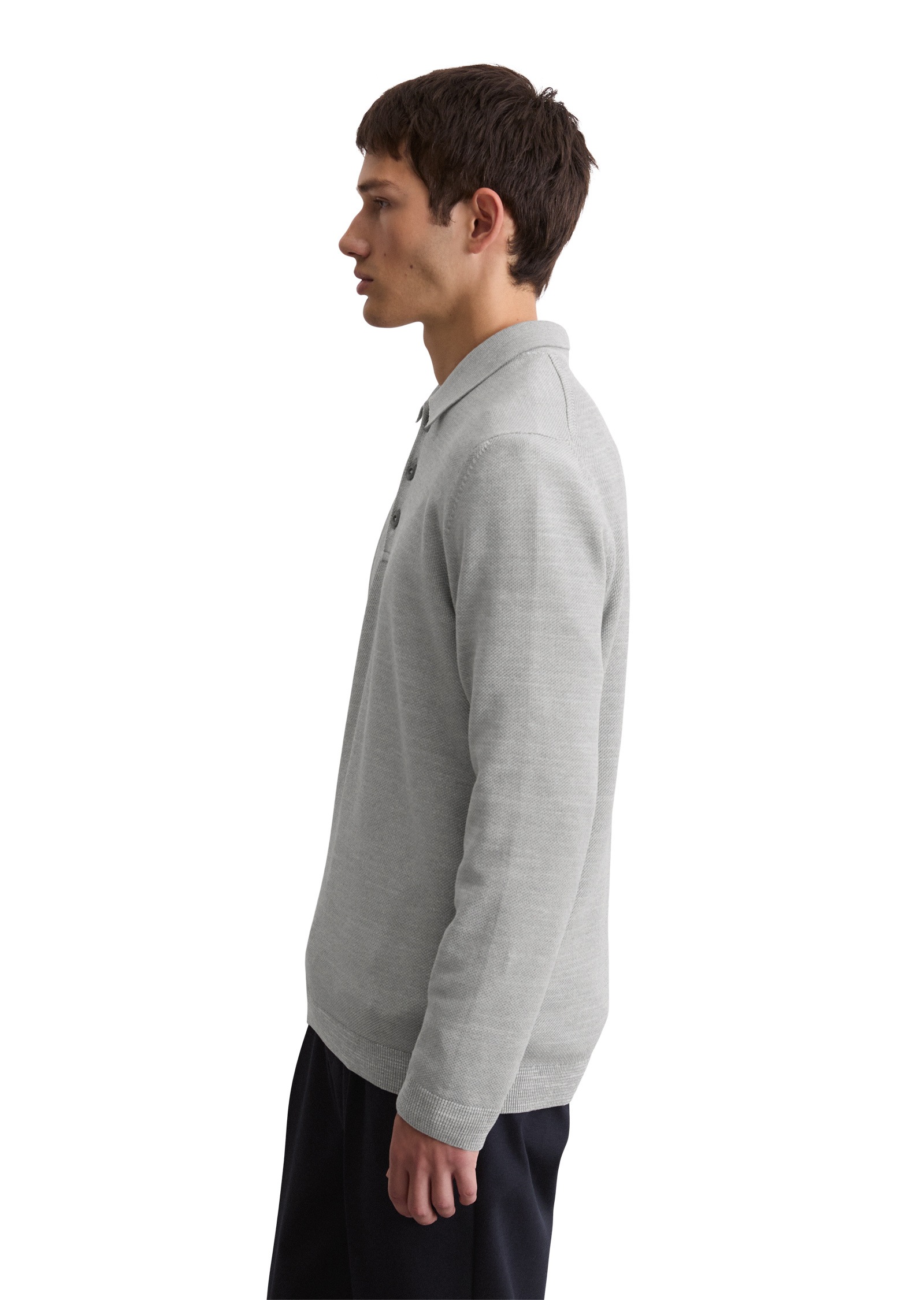 Marc OPolo Strickpullover "aus feinem Bio-Baumwoll-Piqué" günstig online kaufen