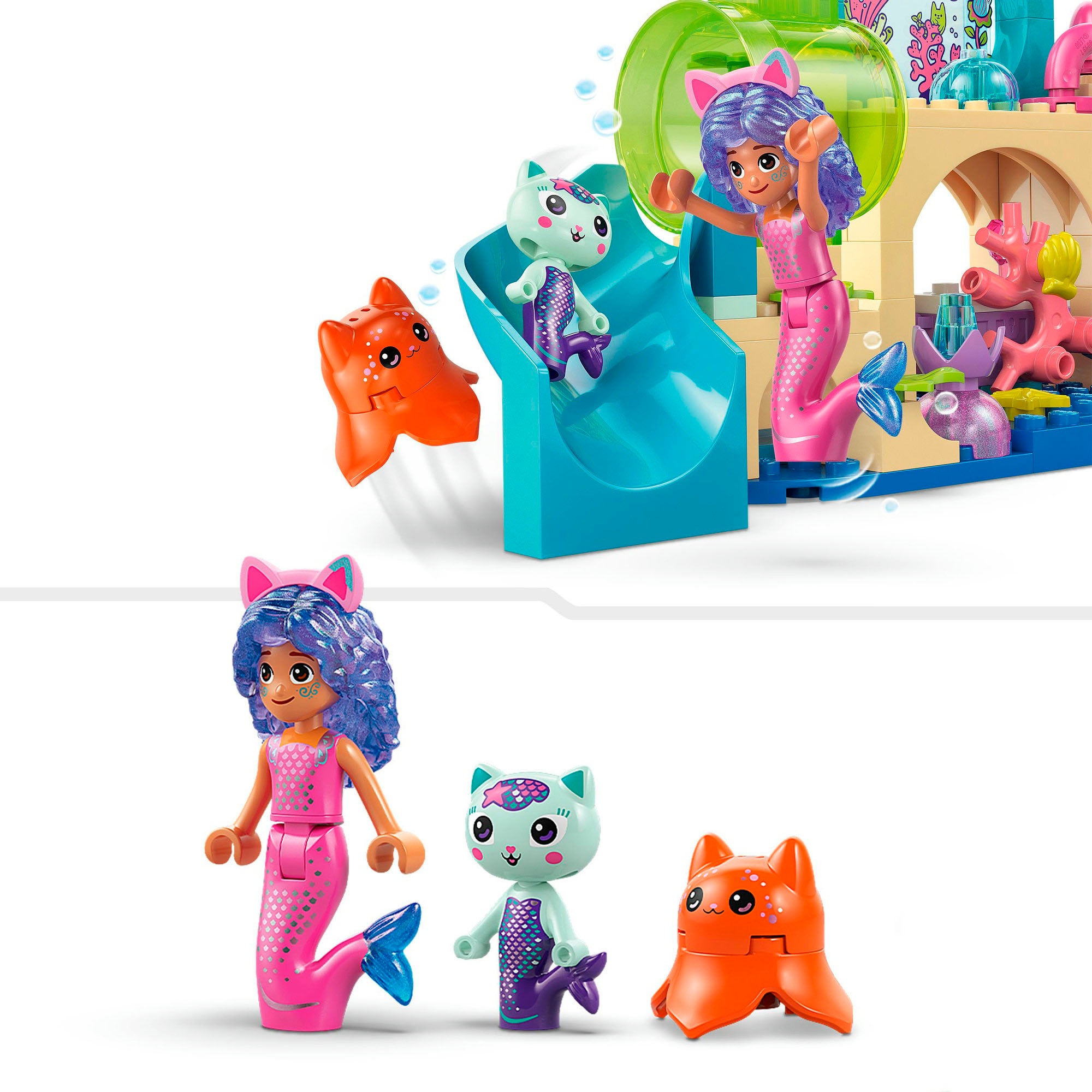 LEGO® Konstruktionsspielsteine »Meerjungfrau Gabbys Aquarium Abenteuer (11204), LEGO Gabby's Dollhouse«, (103 St.), Made in Europe