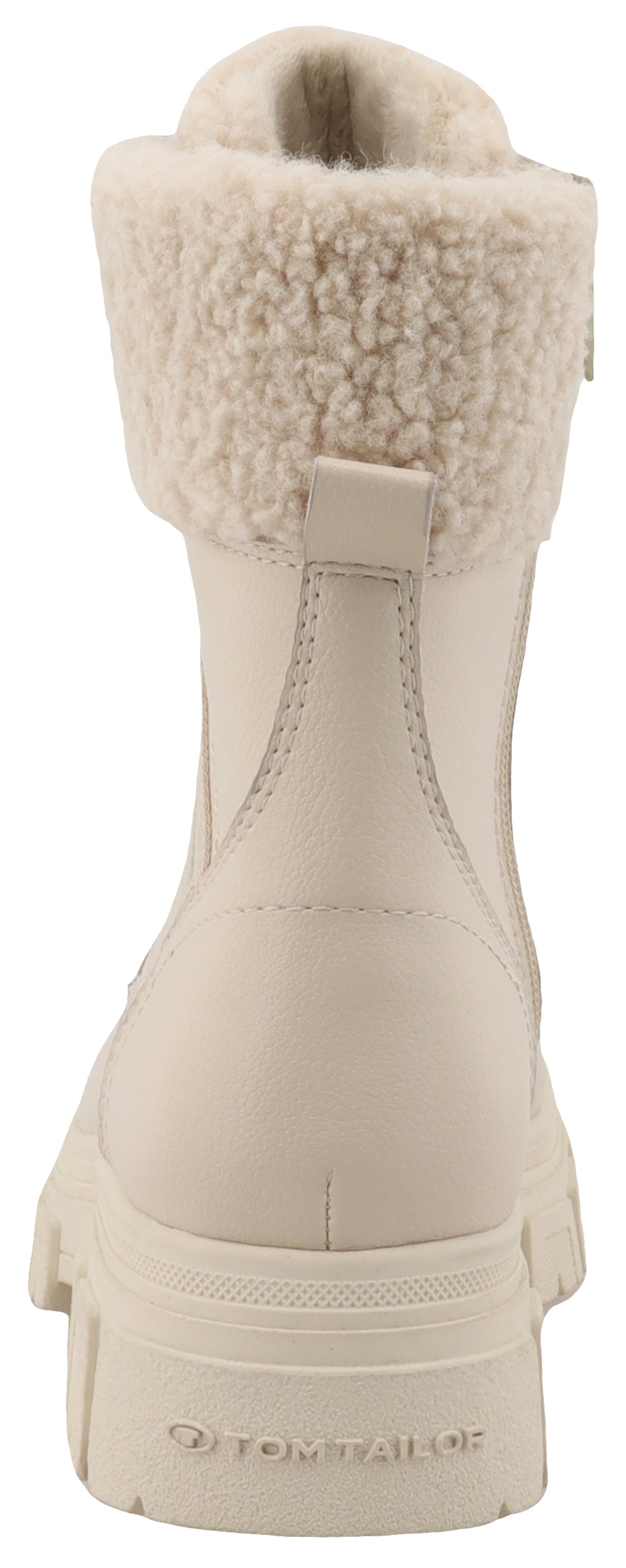 TOM TAILOR Winterboots, Blockabsatz, Schnürboots, mit Innenreißverschluss, Weite G